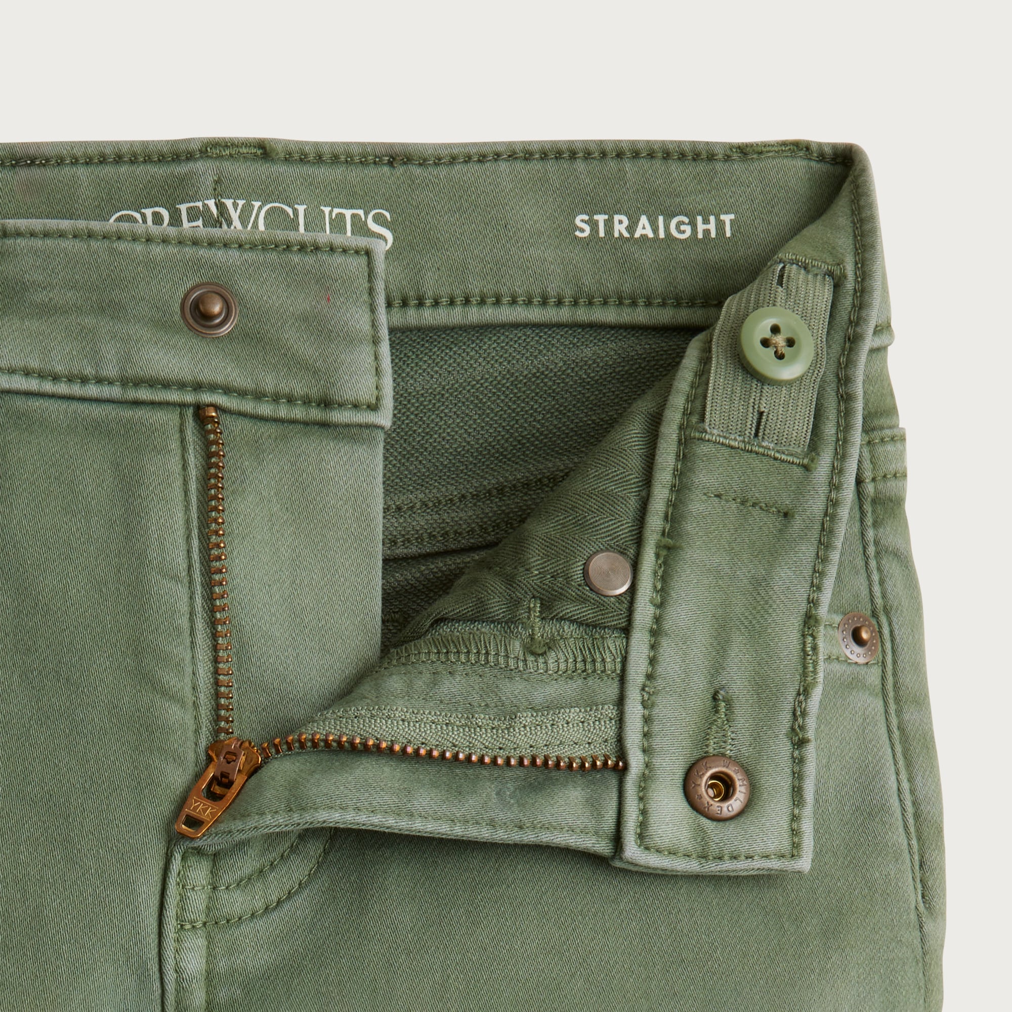 Kids' Straight-fit garment-dyed stretch jean