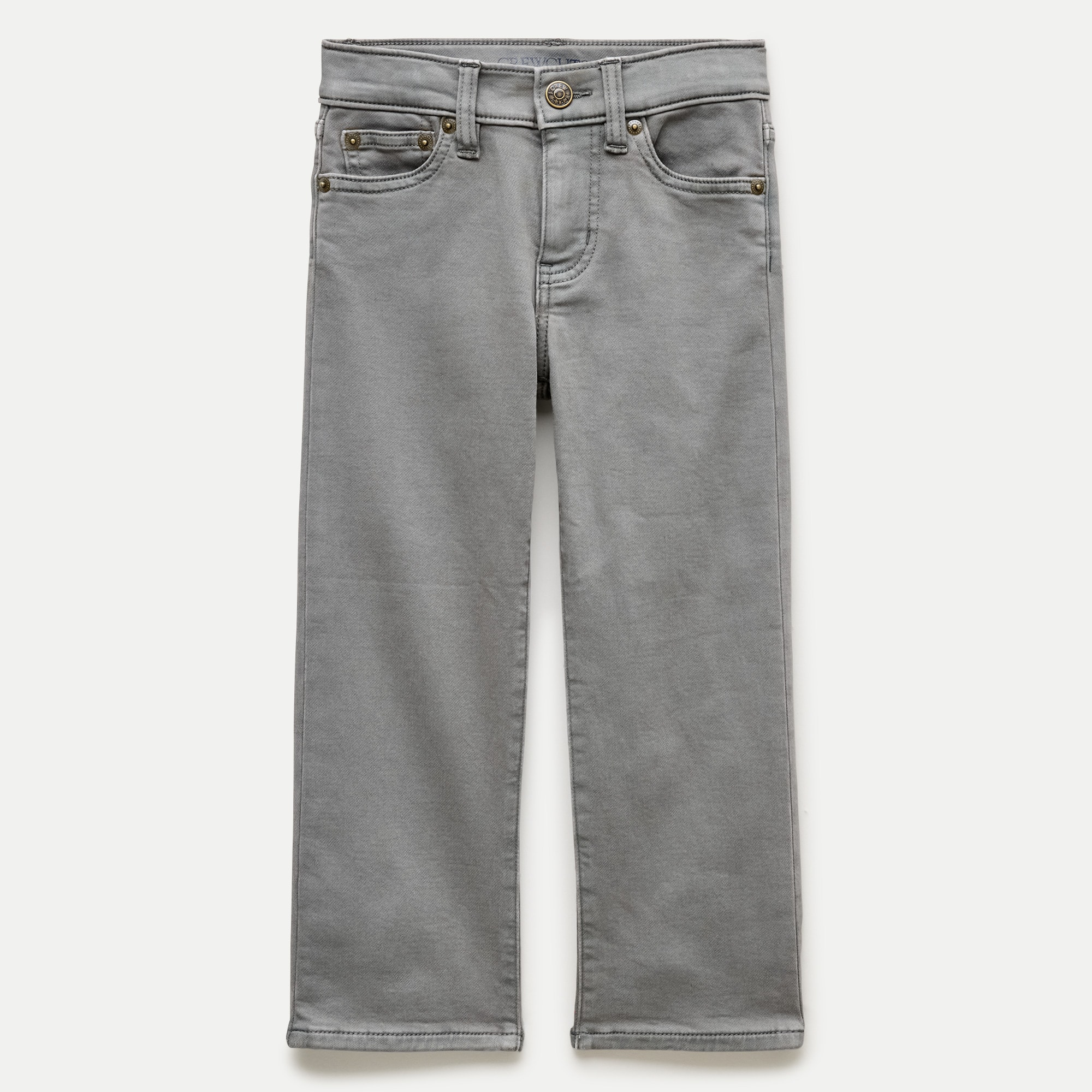 Kids' Straight-fit garment-dyed stretch jean