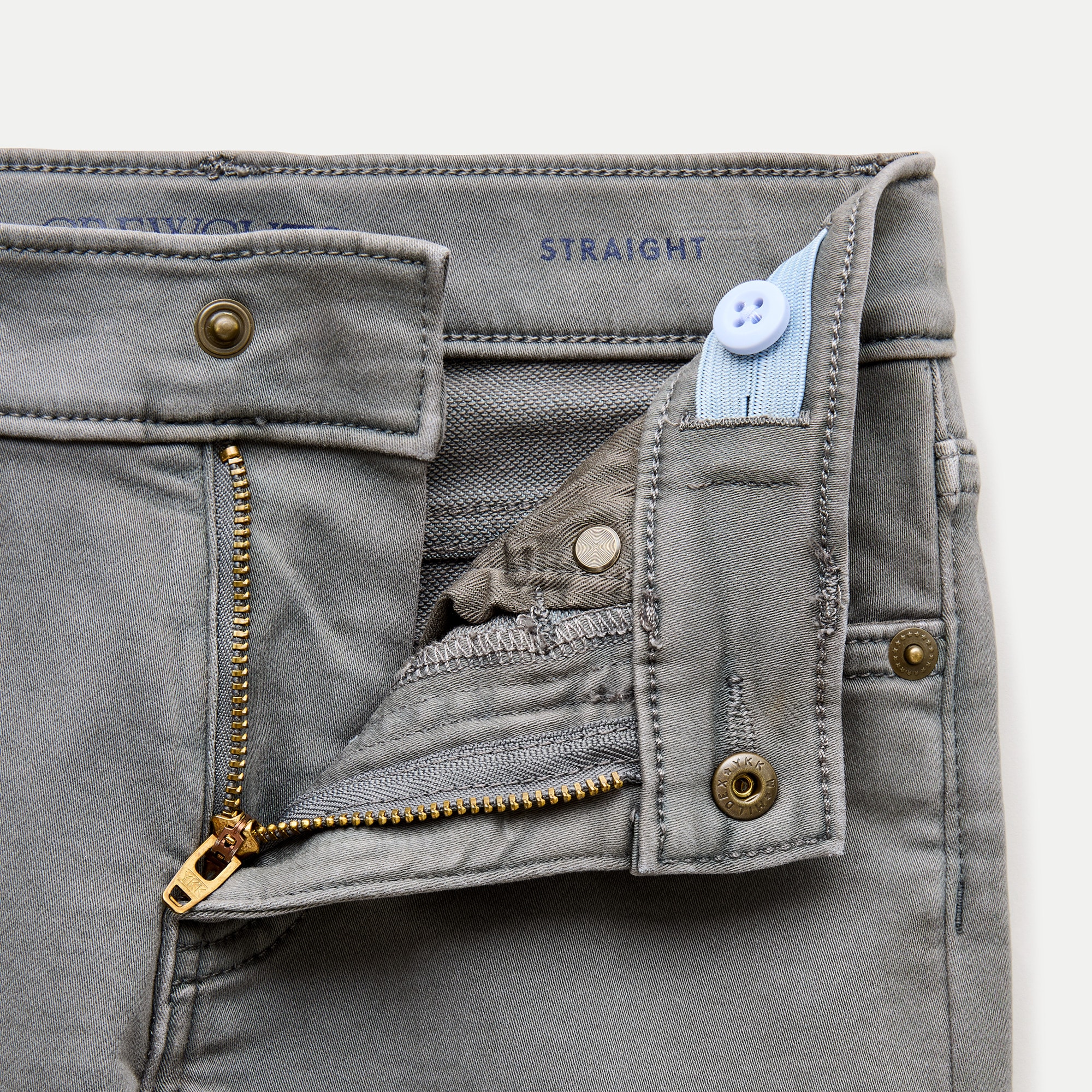 Kids' Straight-fit garment-dyed stretch jean