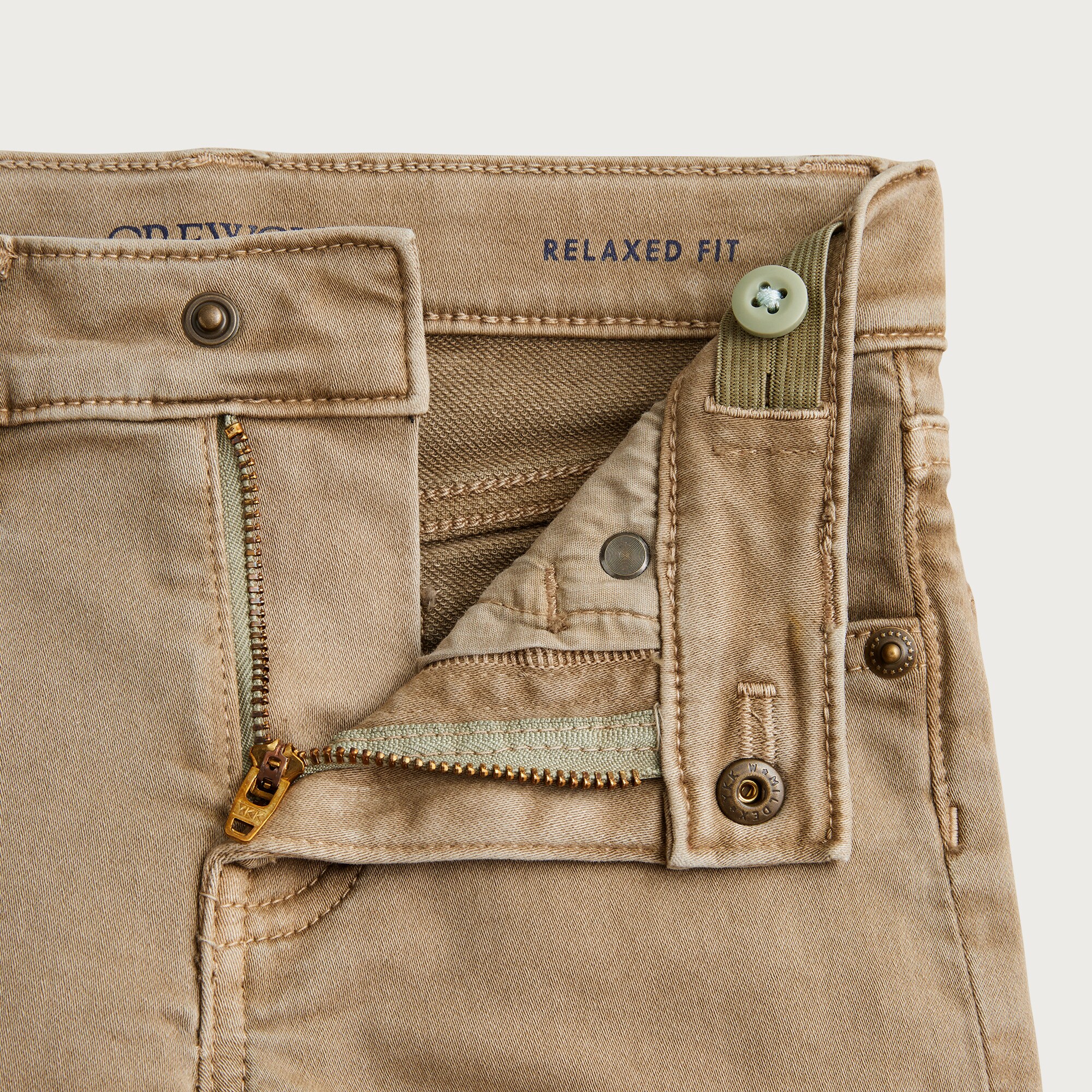 Kids' Straight-fit garment-dyed stretch jean