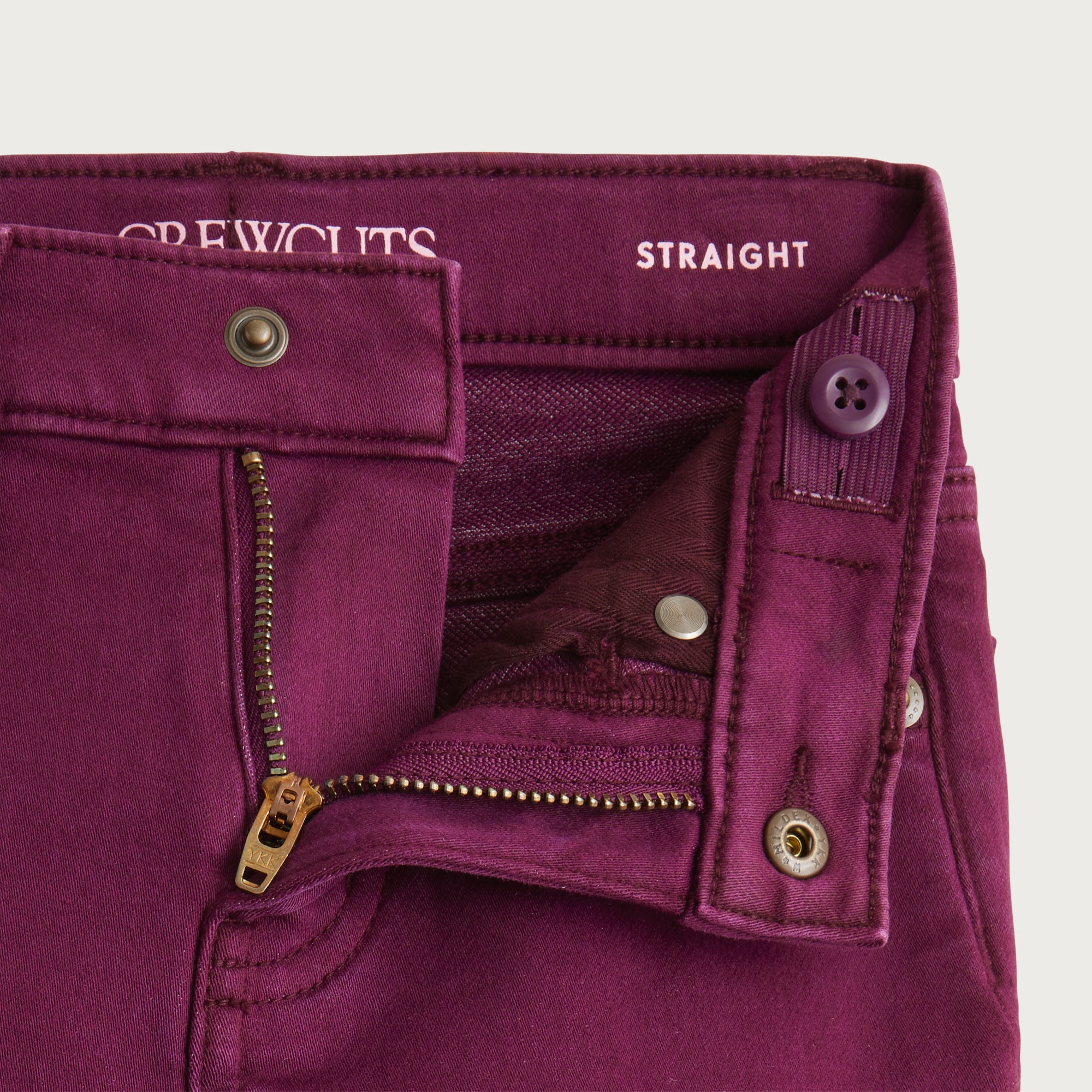 Kids' Straight-fit garment-dyed stretch jean