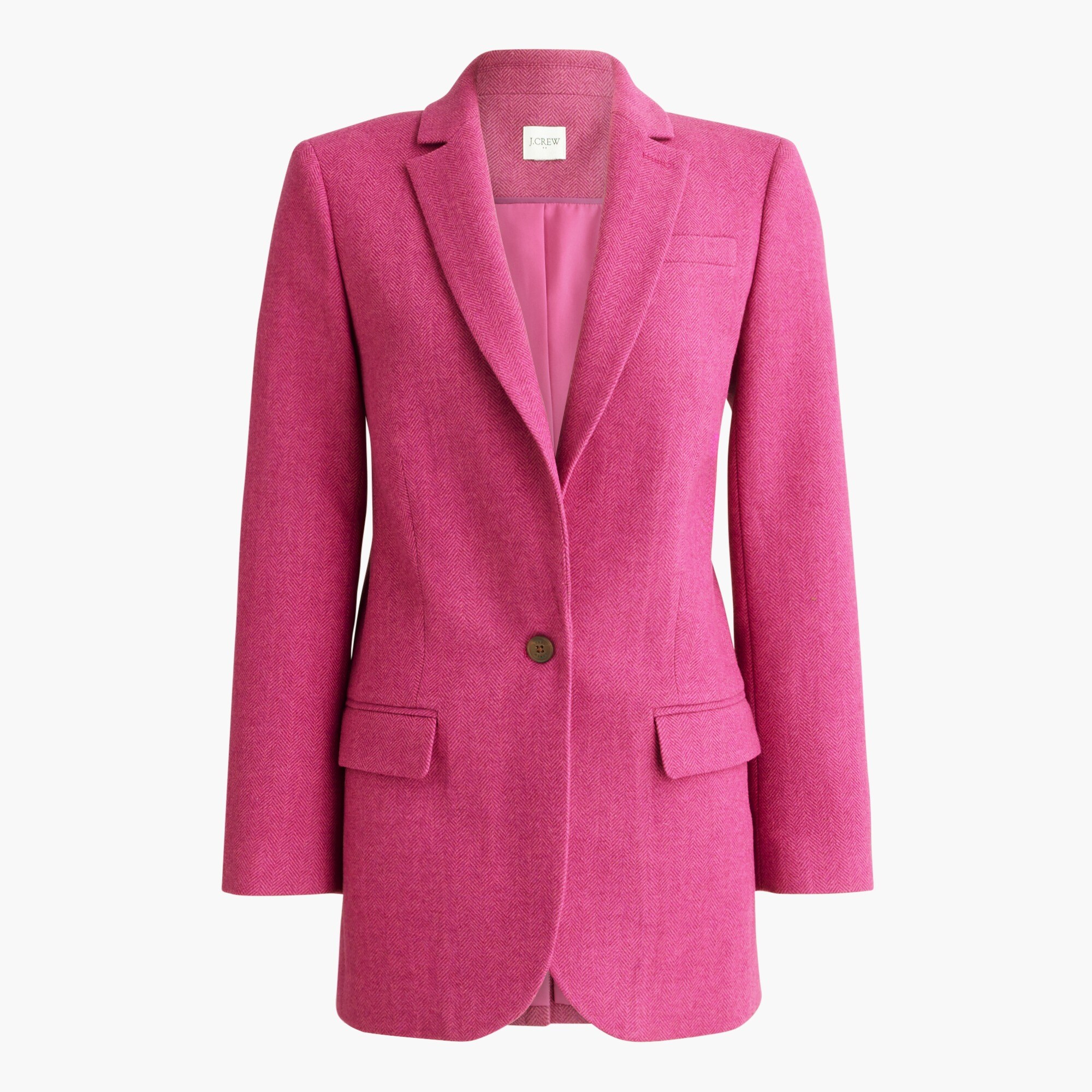 relaxed one-button blazer for women