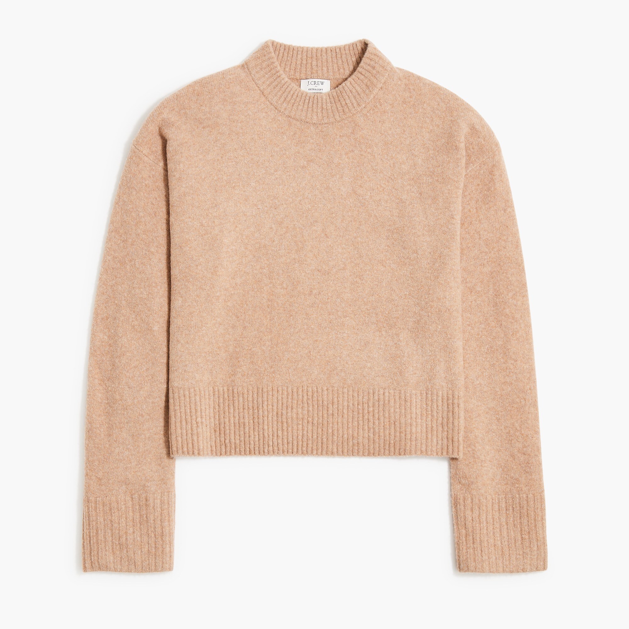Girlfriend crewneck sweater in extra-soft yarn