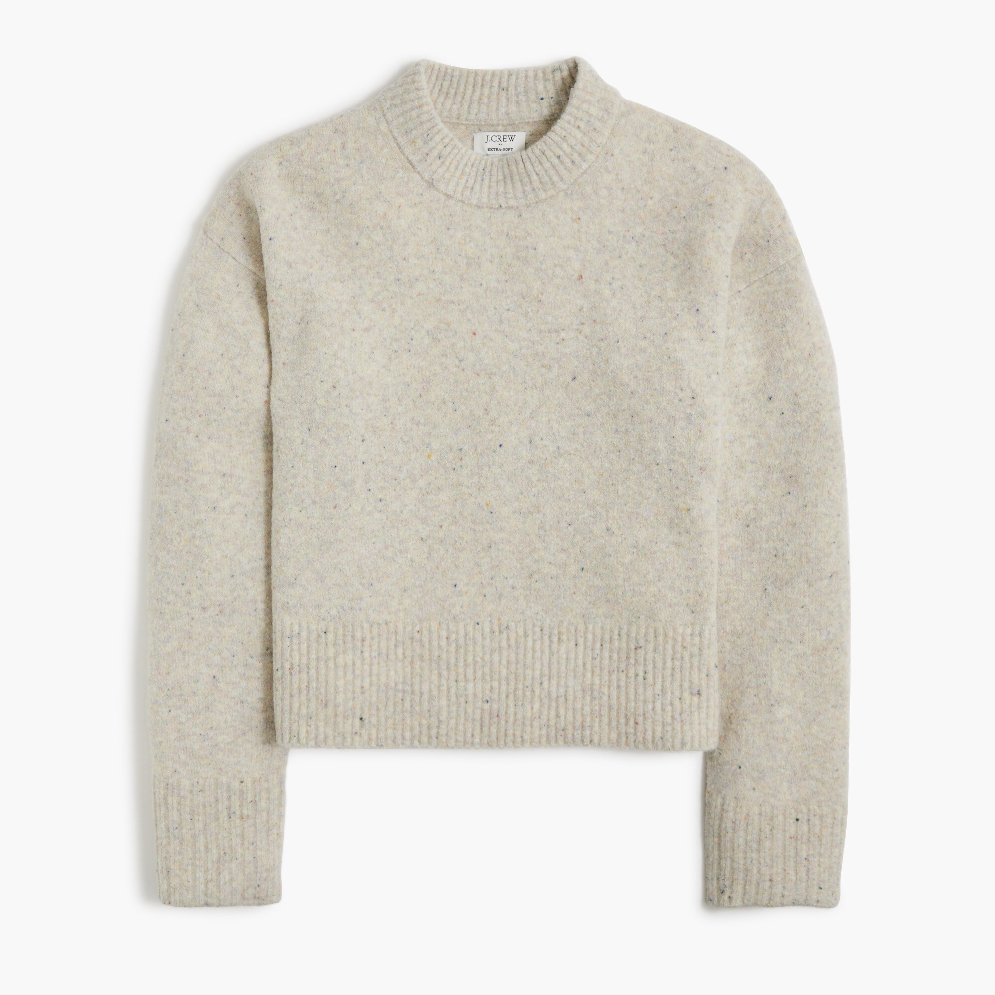 donegal girlfriend crewneck sweater in extra-soft yarn for women