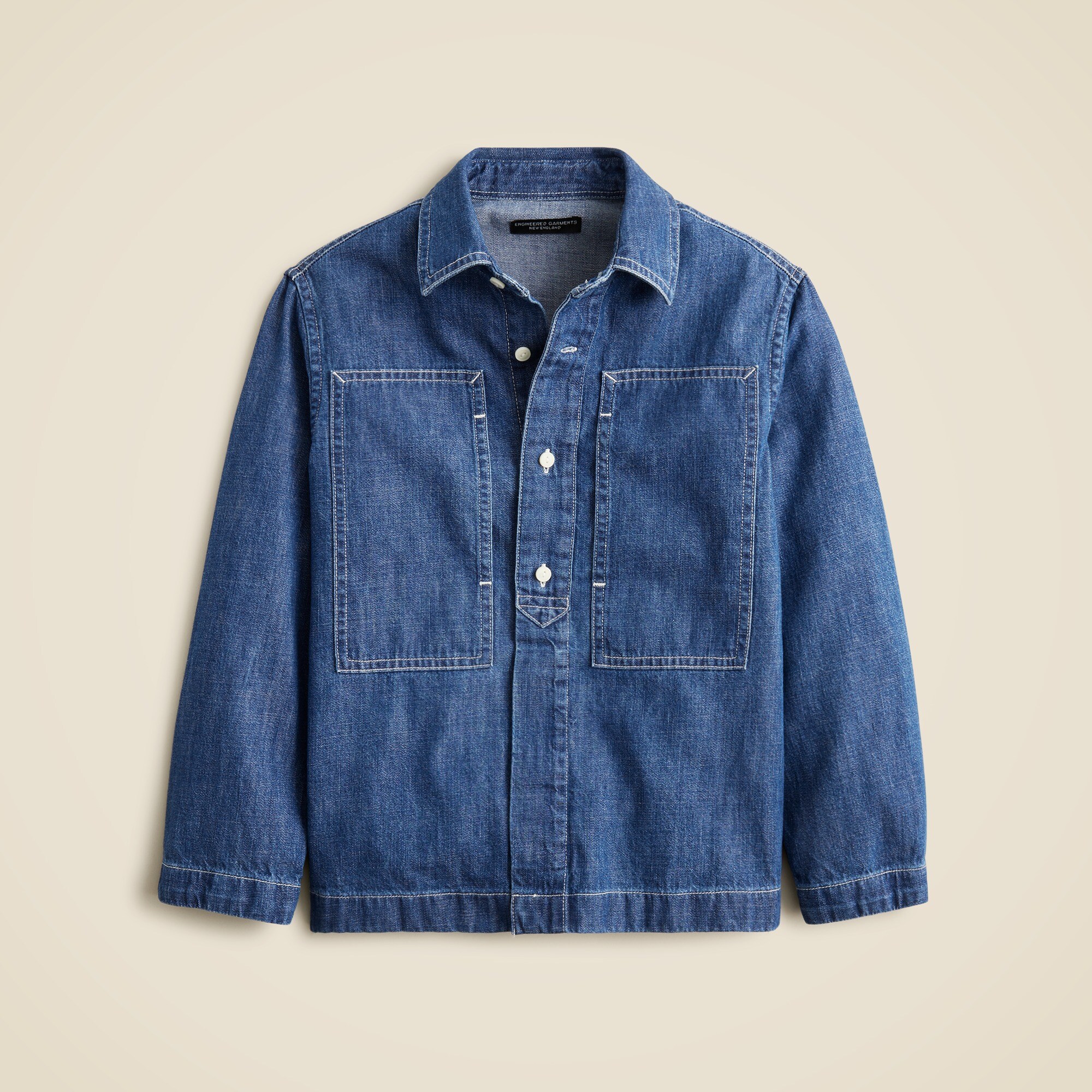 Kids' limited-edition Engineered Garments X Crewcuts denim utility shirt