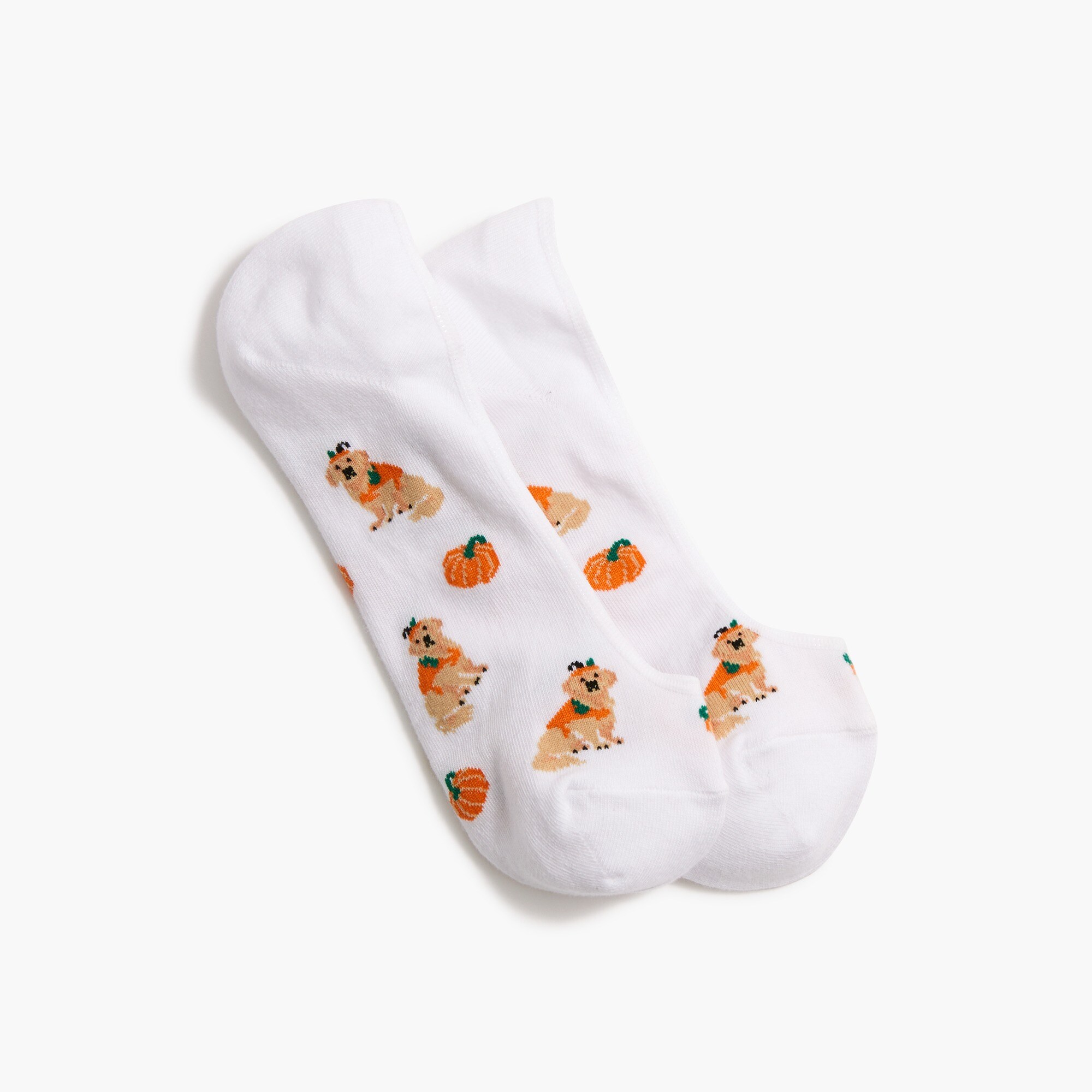 Factory Dog And Pumpkins No show Socks For Women