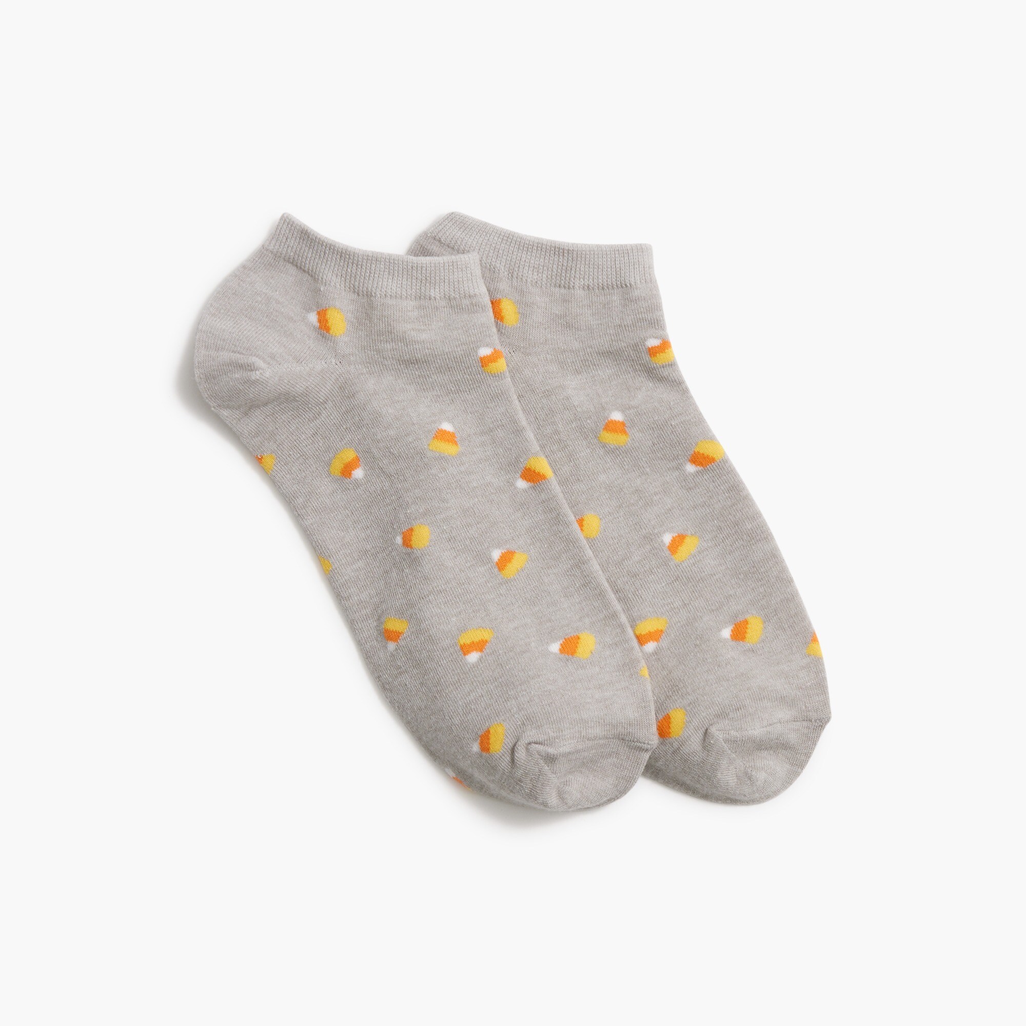 Candy corn ankle socks