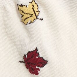 Fall leaves boot socks IVORY factory: fall leaves boot socks for women