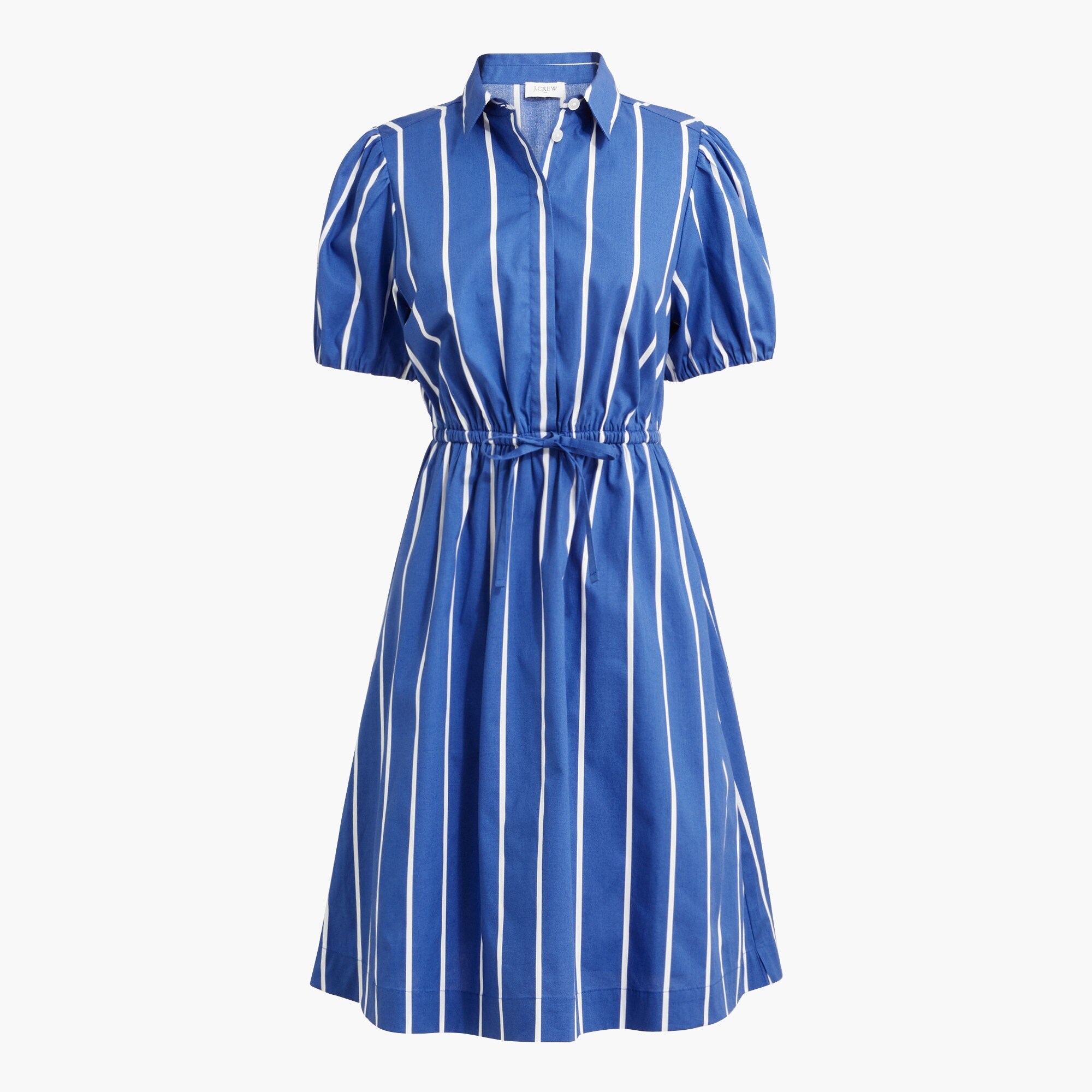 Short-sleeve tie-waist mini dress