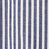Striped modern button-up shirt with contrast collar NAVY STRIPE WHITE PRINT factory: striped modern button-up shirt with contrast collar for women