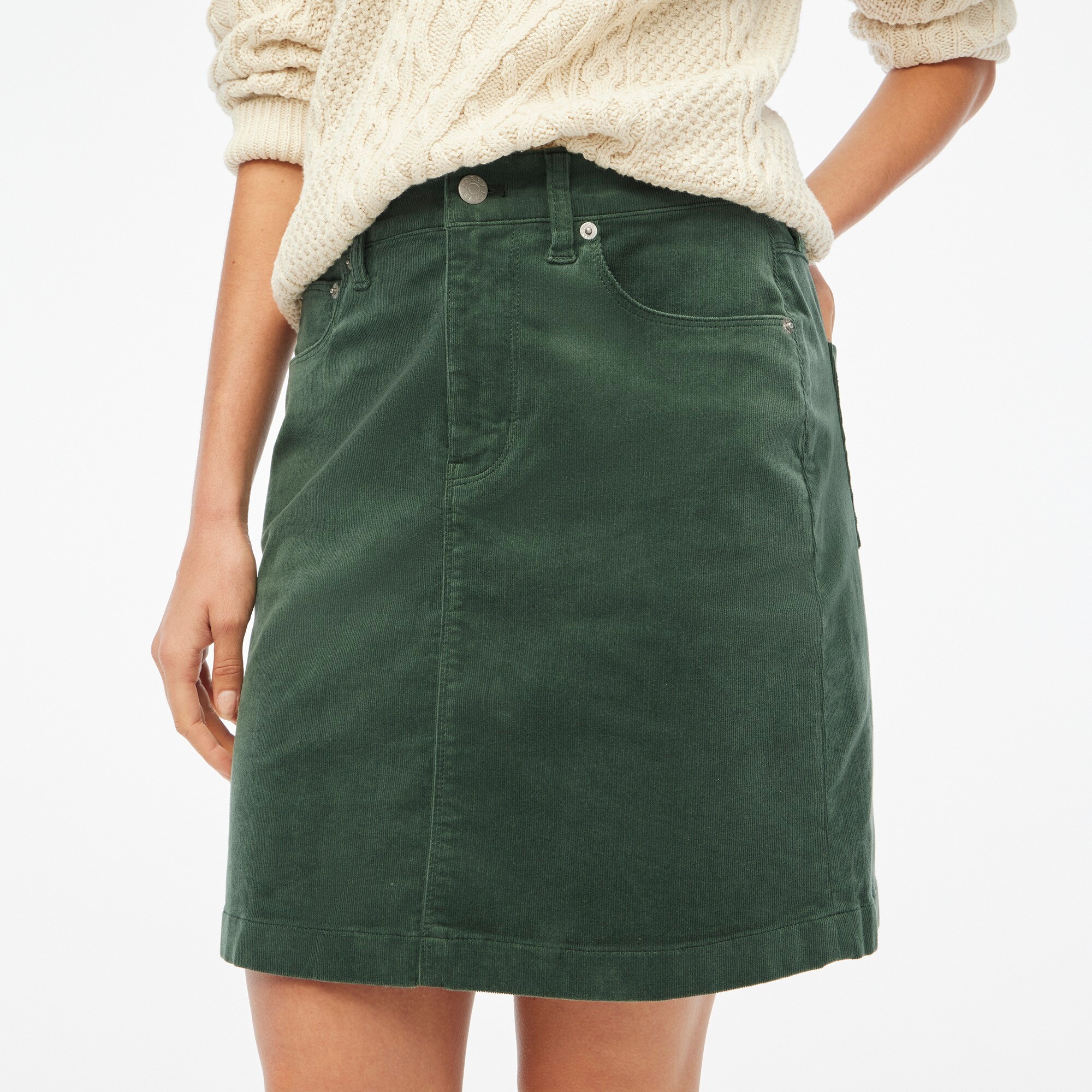 Factory Corduroy Mini Skirt For Women