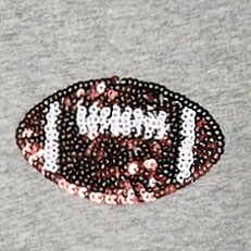 Long-sleeve sequin &quot;feliz navidad&quot; graphic tee FELIZ NAVIDAD 