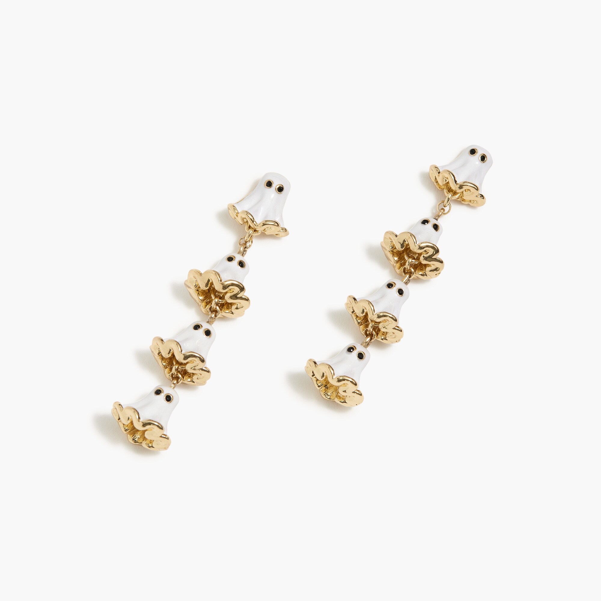 Dangly ghost statement earrings