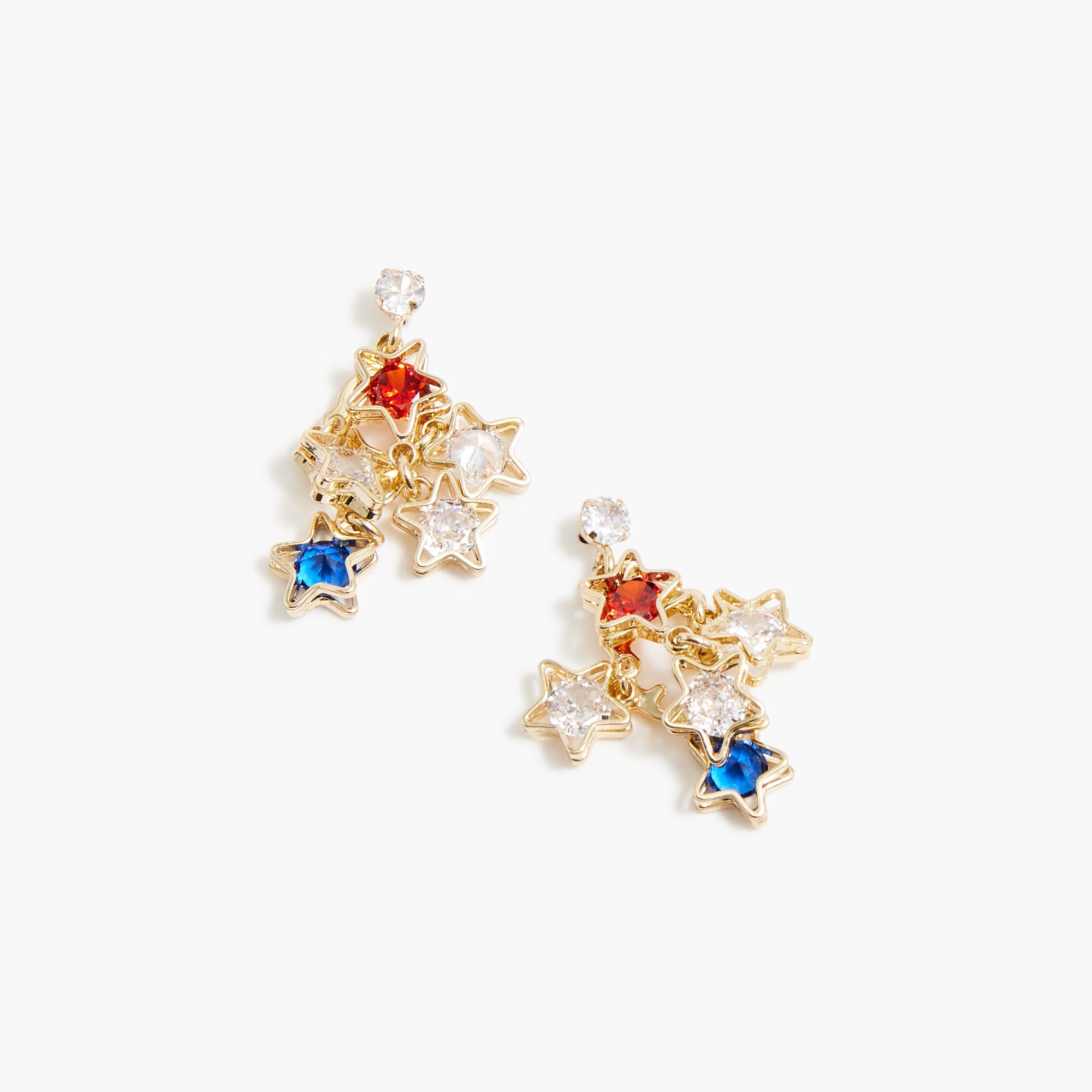 factory: dangly star statement earrings for women
