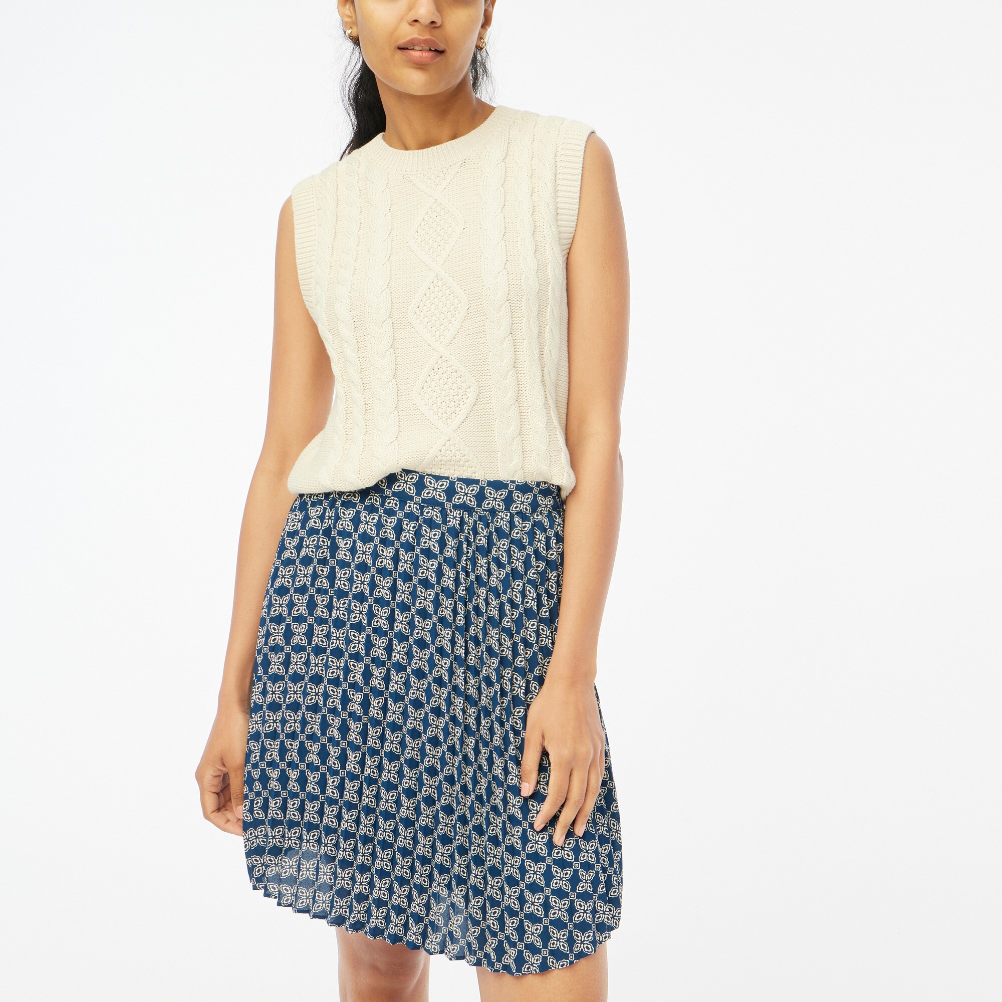 factory: pleated mini skirt for women