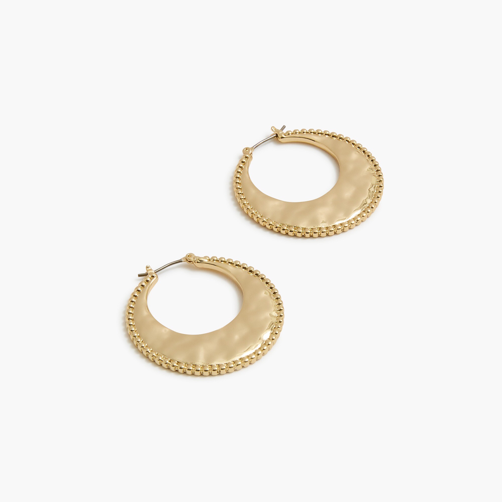 etched gold hoop earrings for women