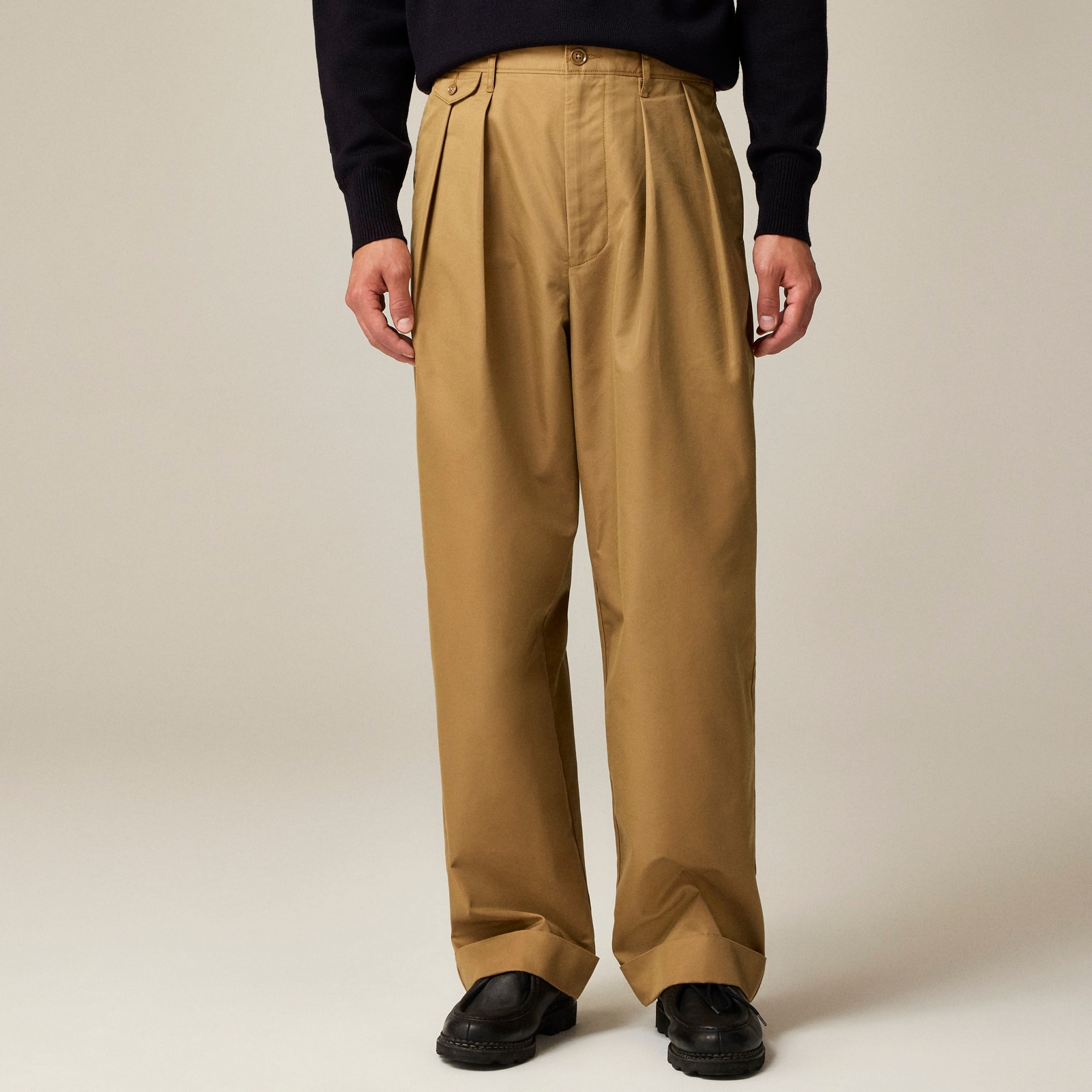 mens Limited-edition Engineered Garments X J.Crew Relaxed-fit double-pleated chino pant