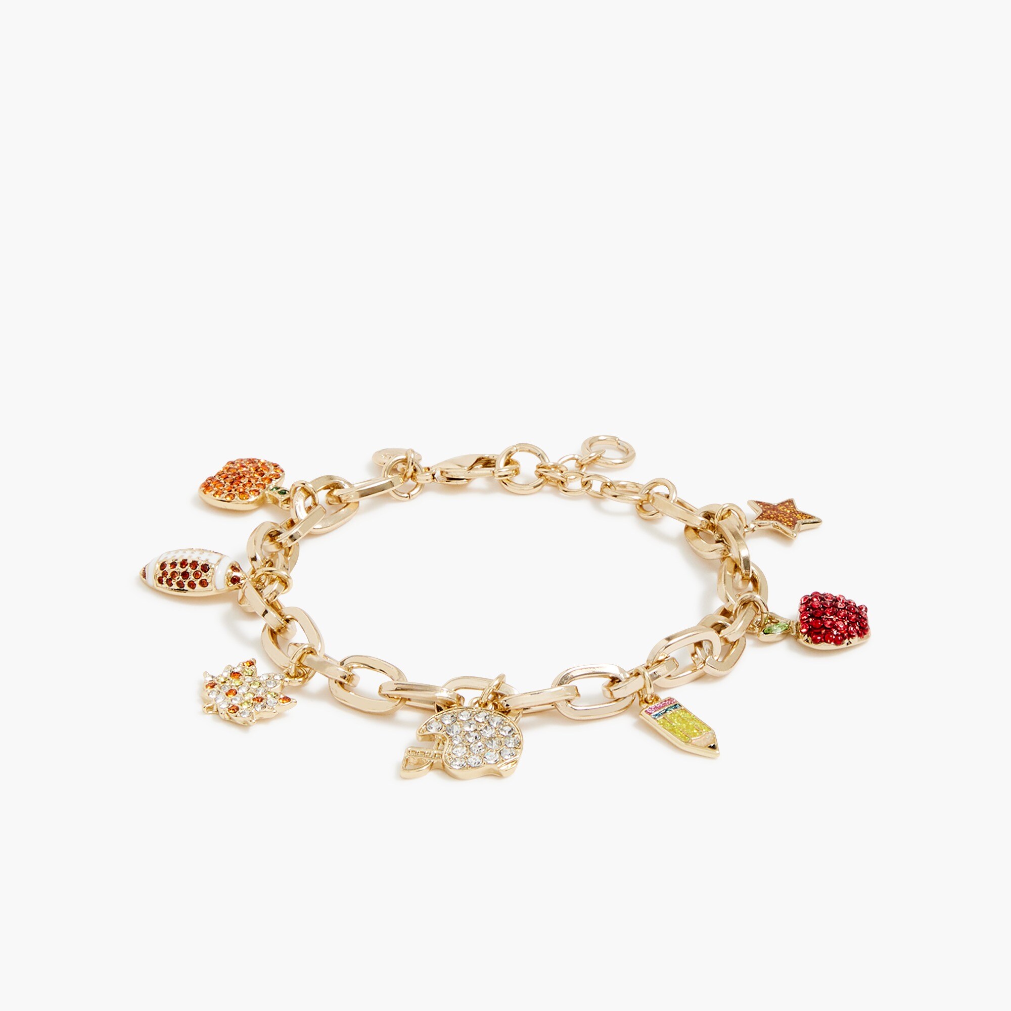 fall charm bracelet for women