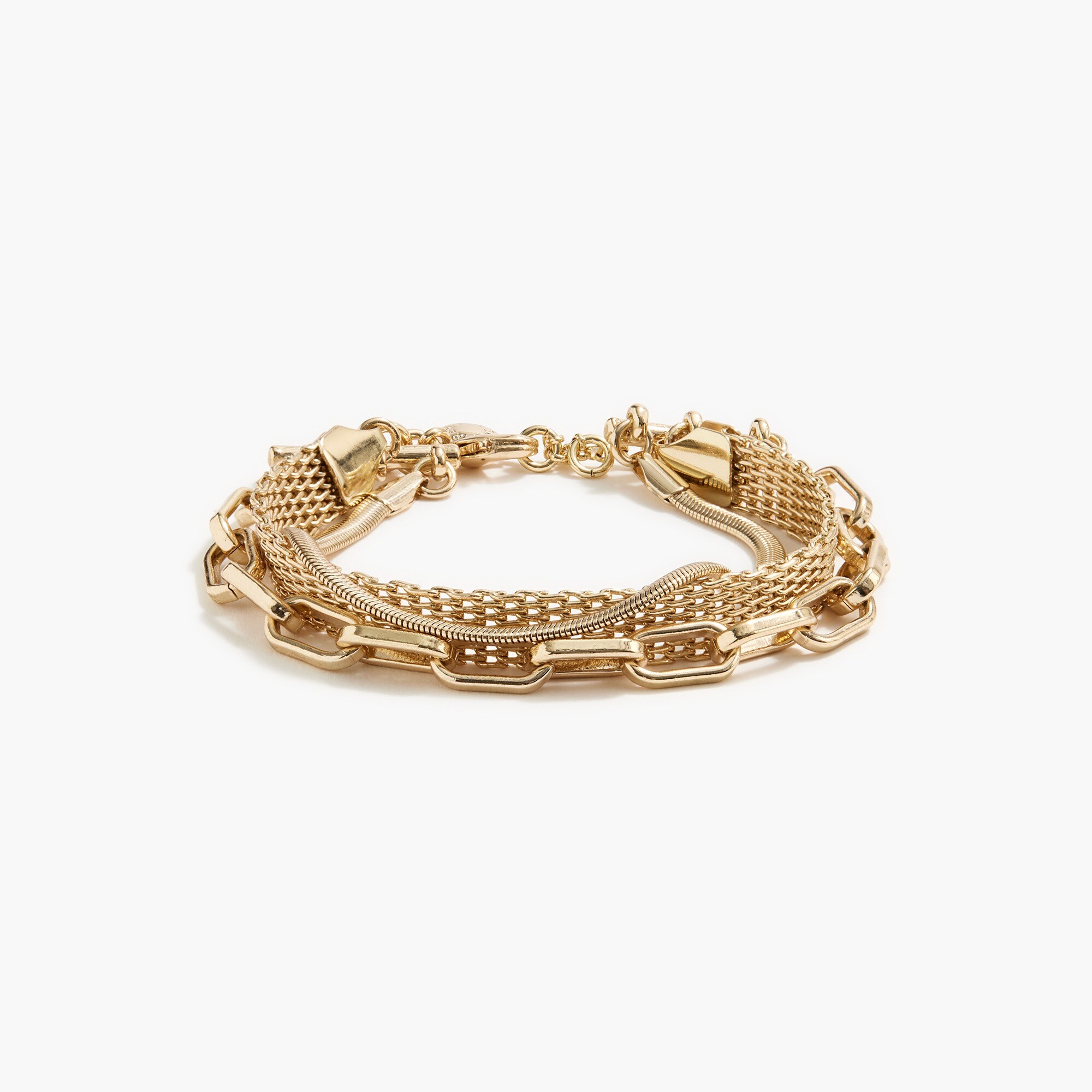 factory: triple-chain bracelet for women