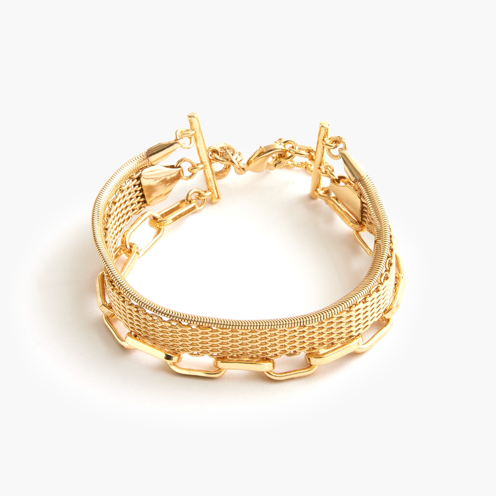 Triple-chain bracelet
