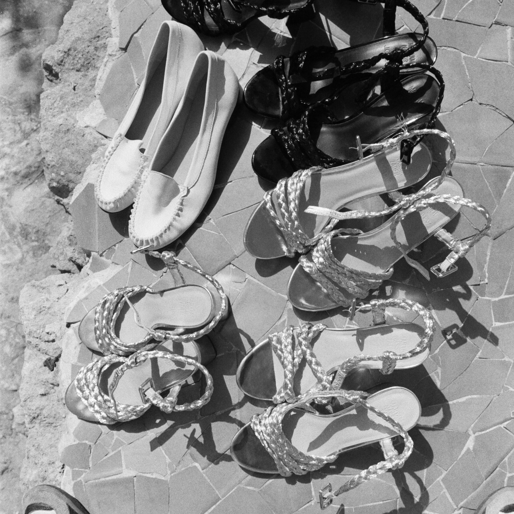 Maryam Nassir Zadeh X J.Crew braided block-heel sandals in metallic