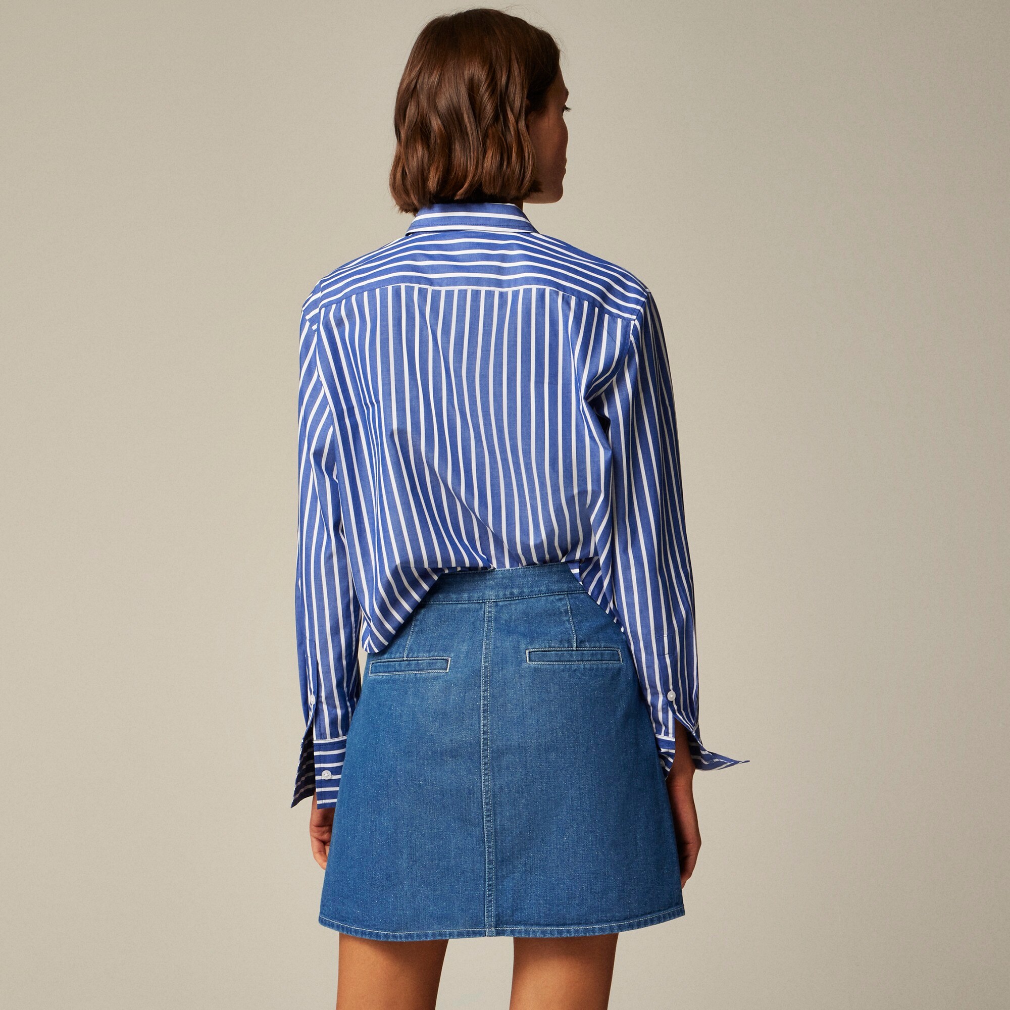 Jean skirt j crew online