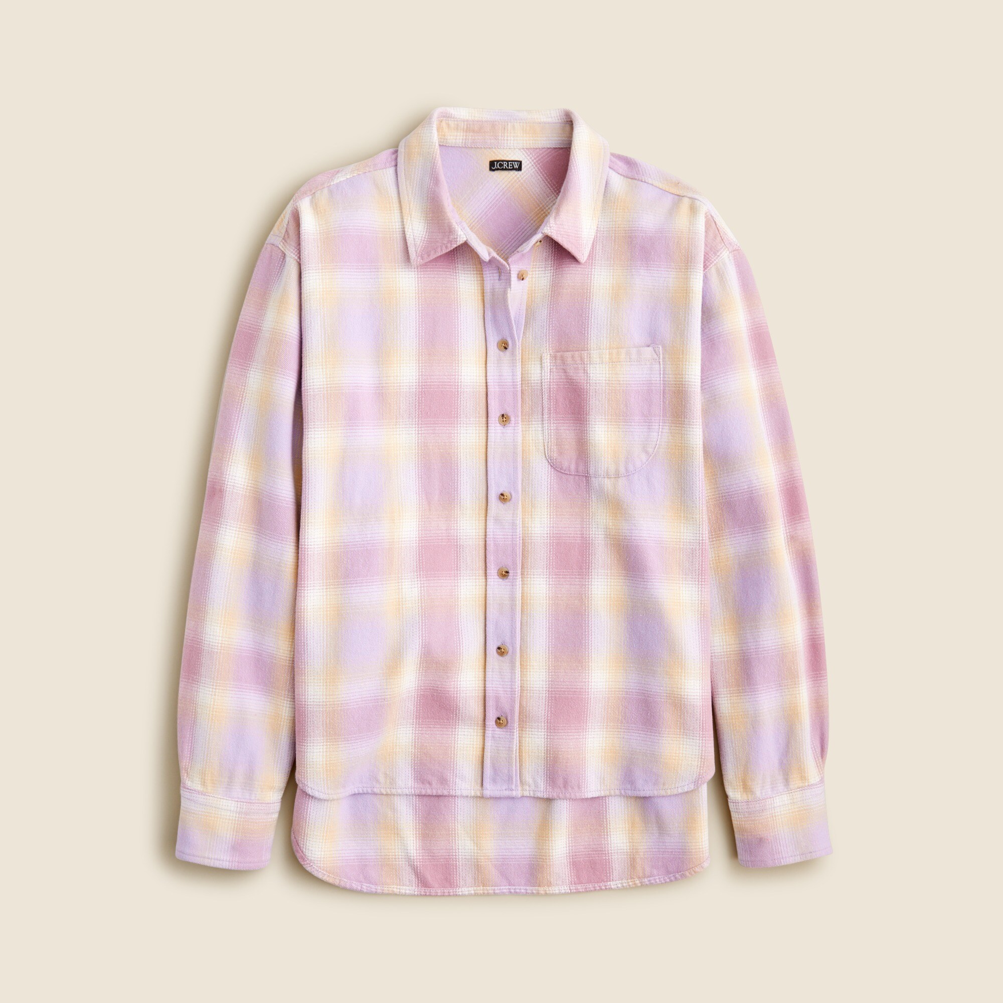 Clothing J Crew Flannel Shirt Womens Crew Women's Top Button Down