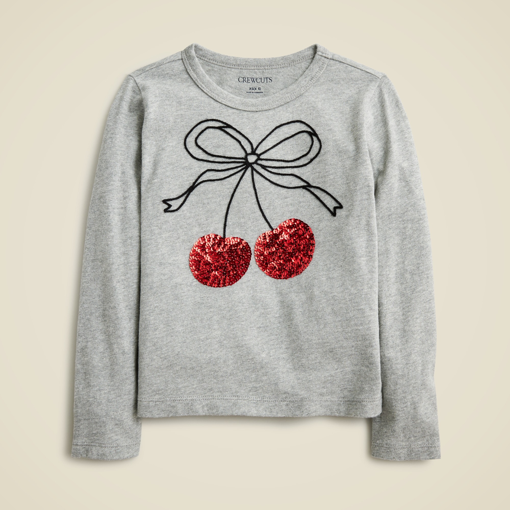 ☆人気【KIRSH】SMALL CHERRY RIB POINT LONG SLEEVE TSHIR.T☆ KIRSH Small Cherry Standard Tee Shirt 2Pack White Black