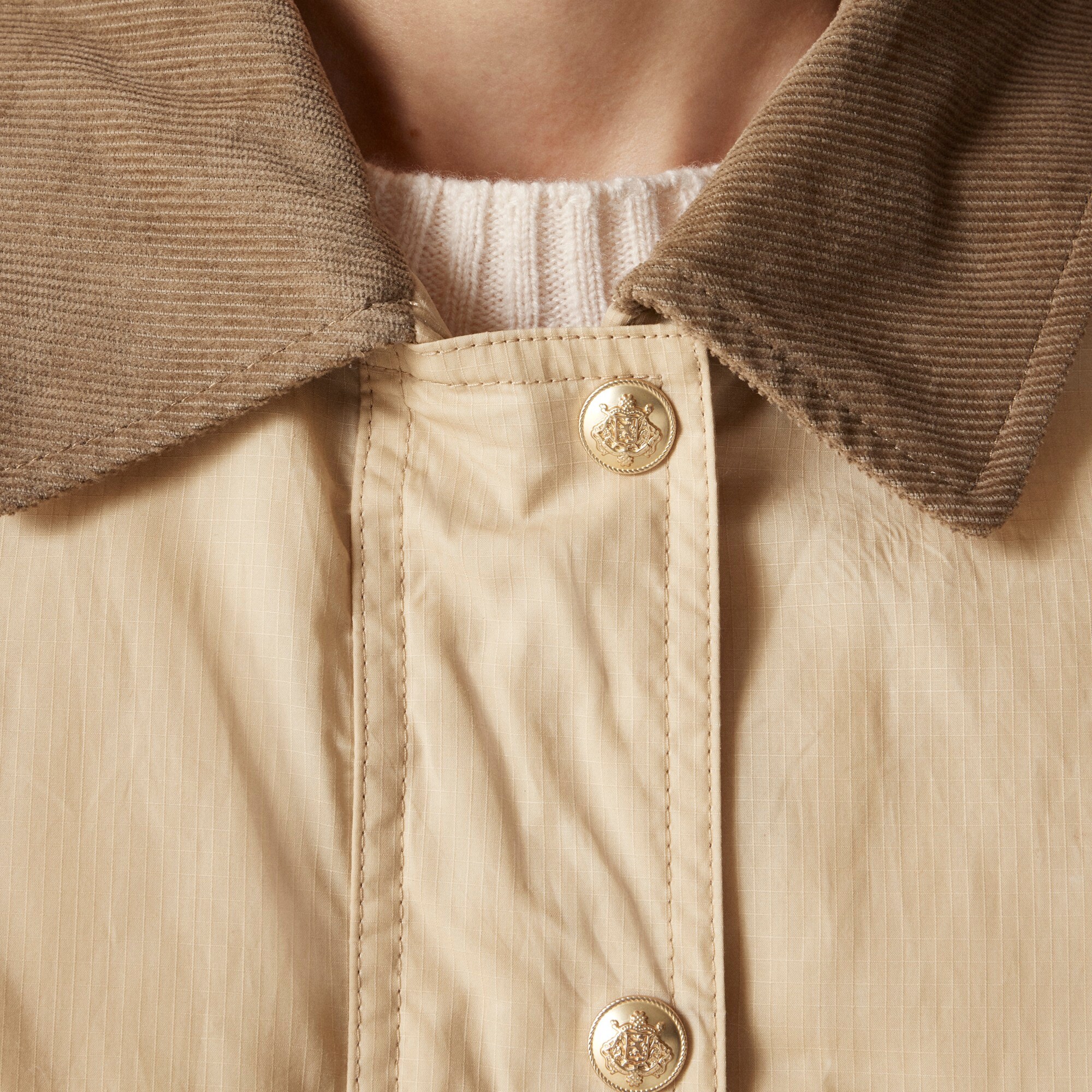 Women's short Barn Jacket™ in English ripstop cotton