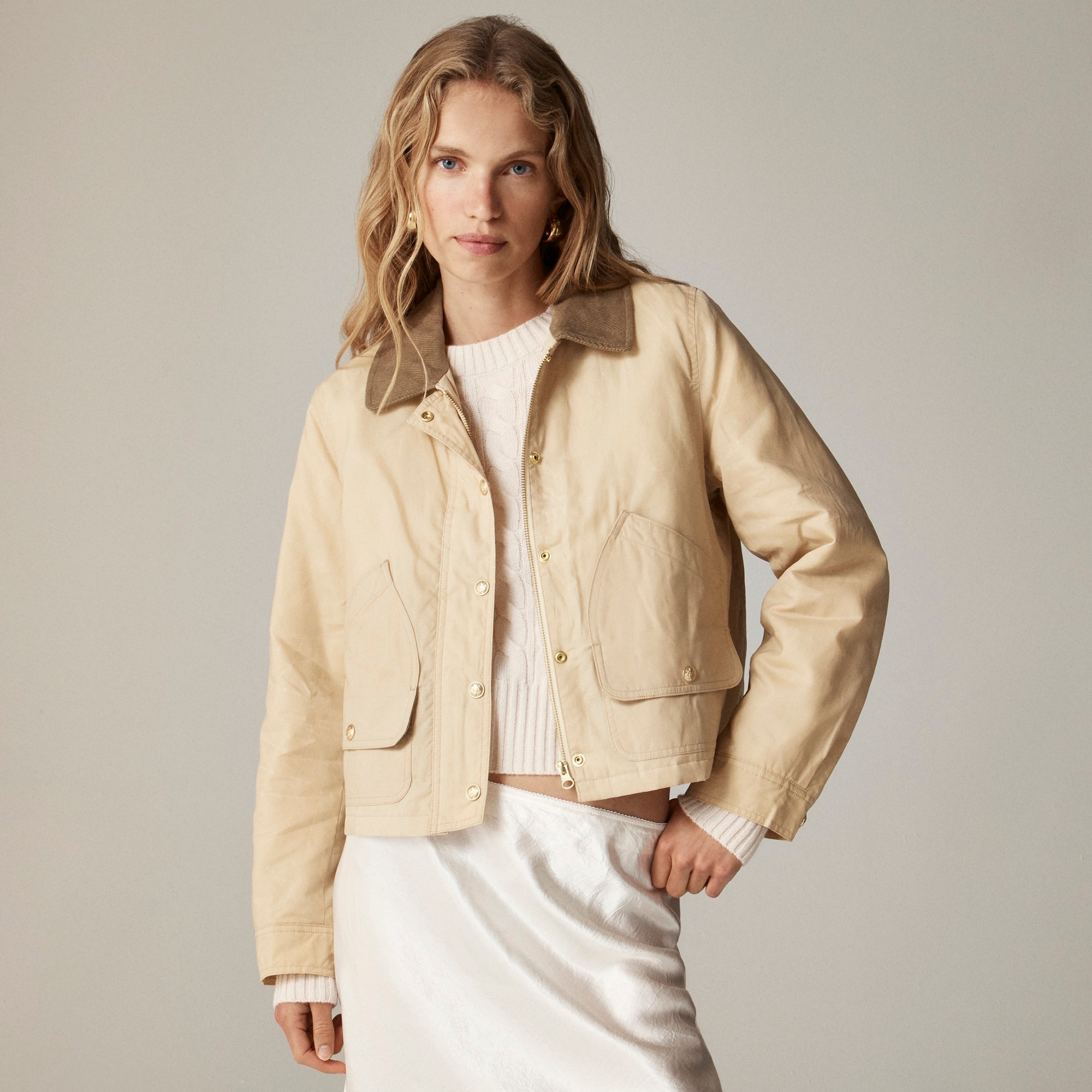 Short Barn Jacket™ in English ripstop cotton
