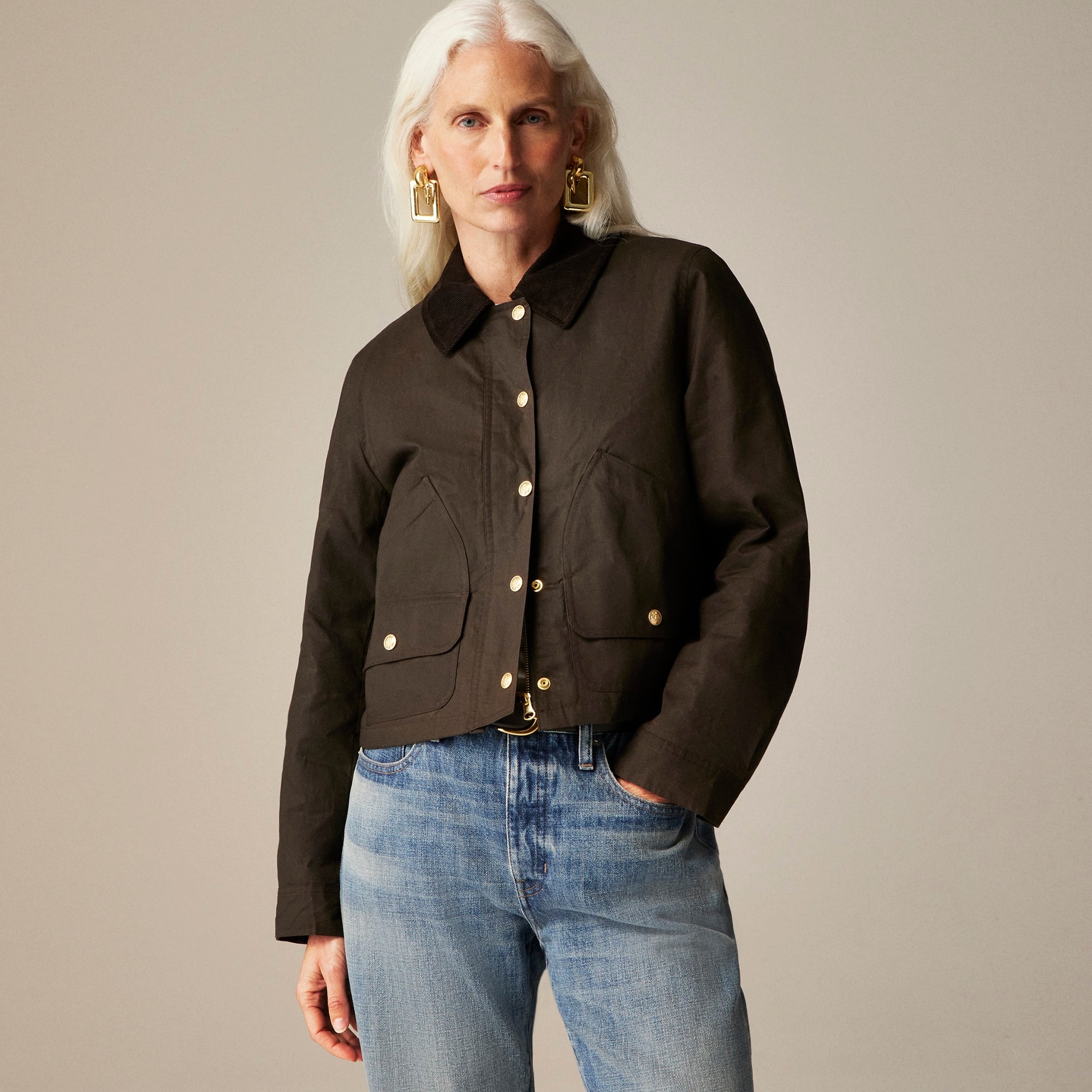 Short Barn Jacket™ in English ripstop cotton