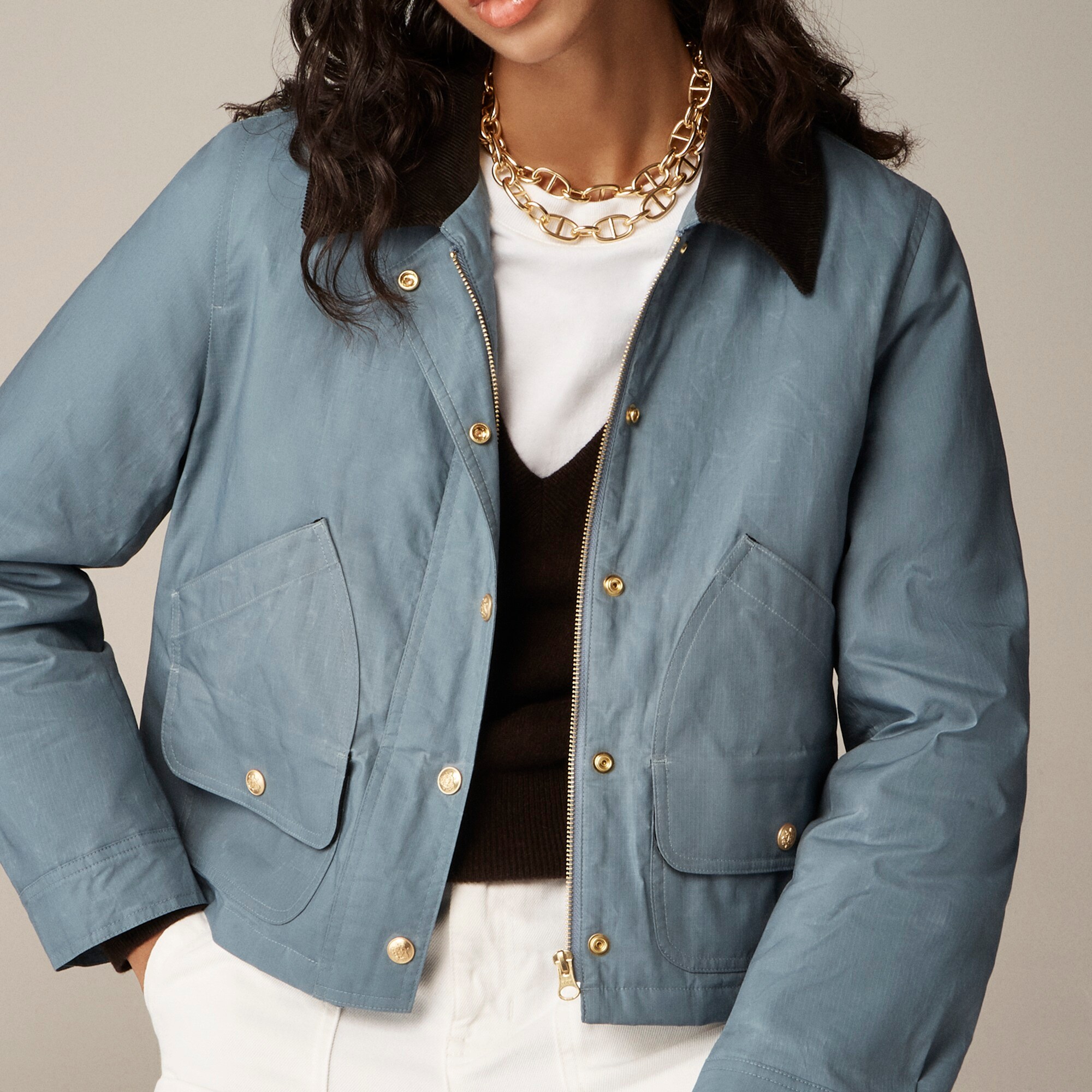 Short Barn Jacket™ in English ripstop cotton