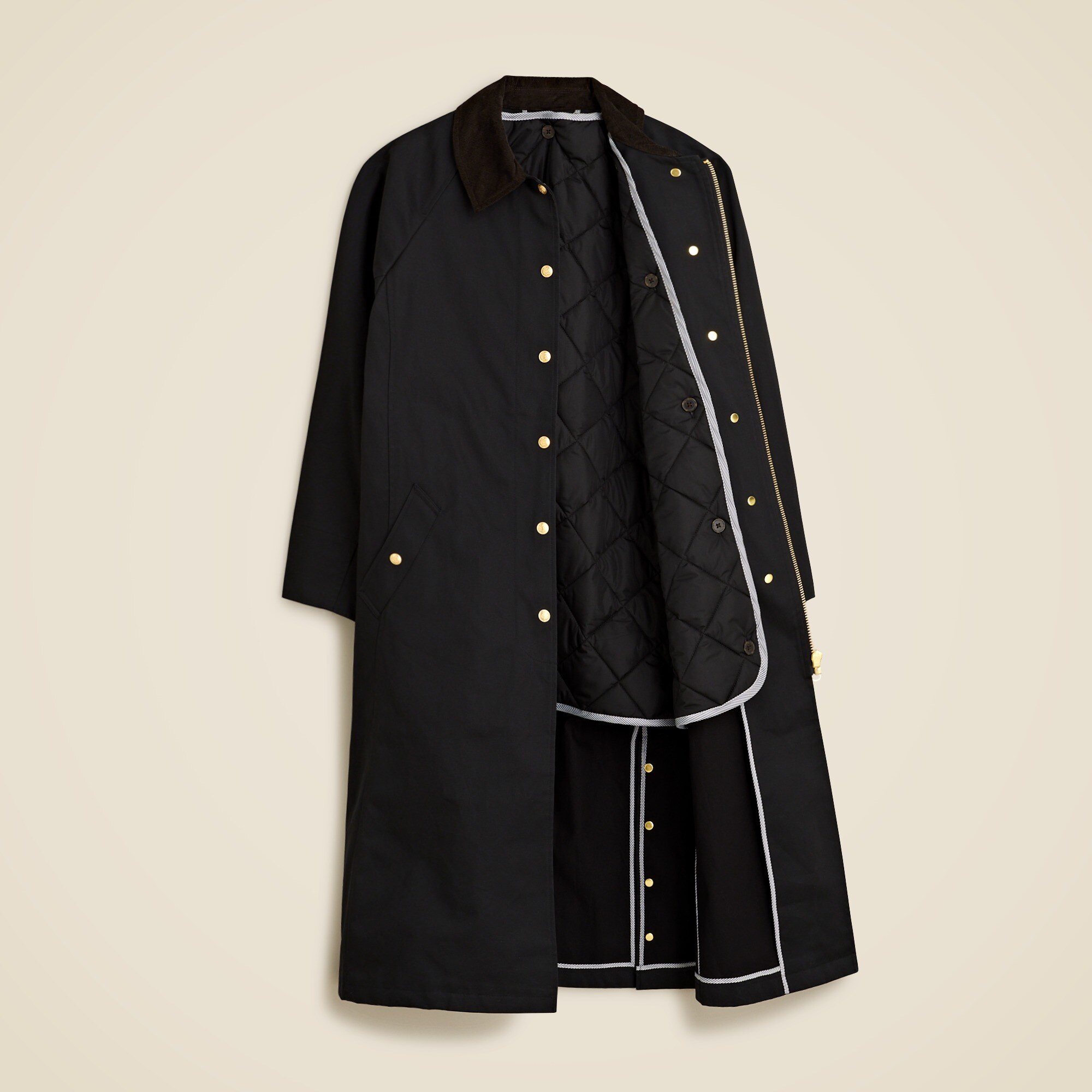 Long Barn Jacket™ in waxed cotton twill