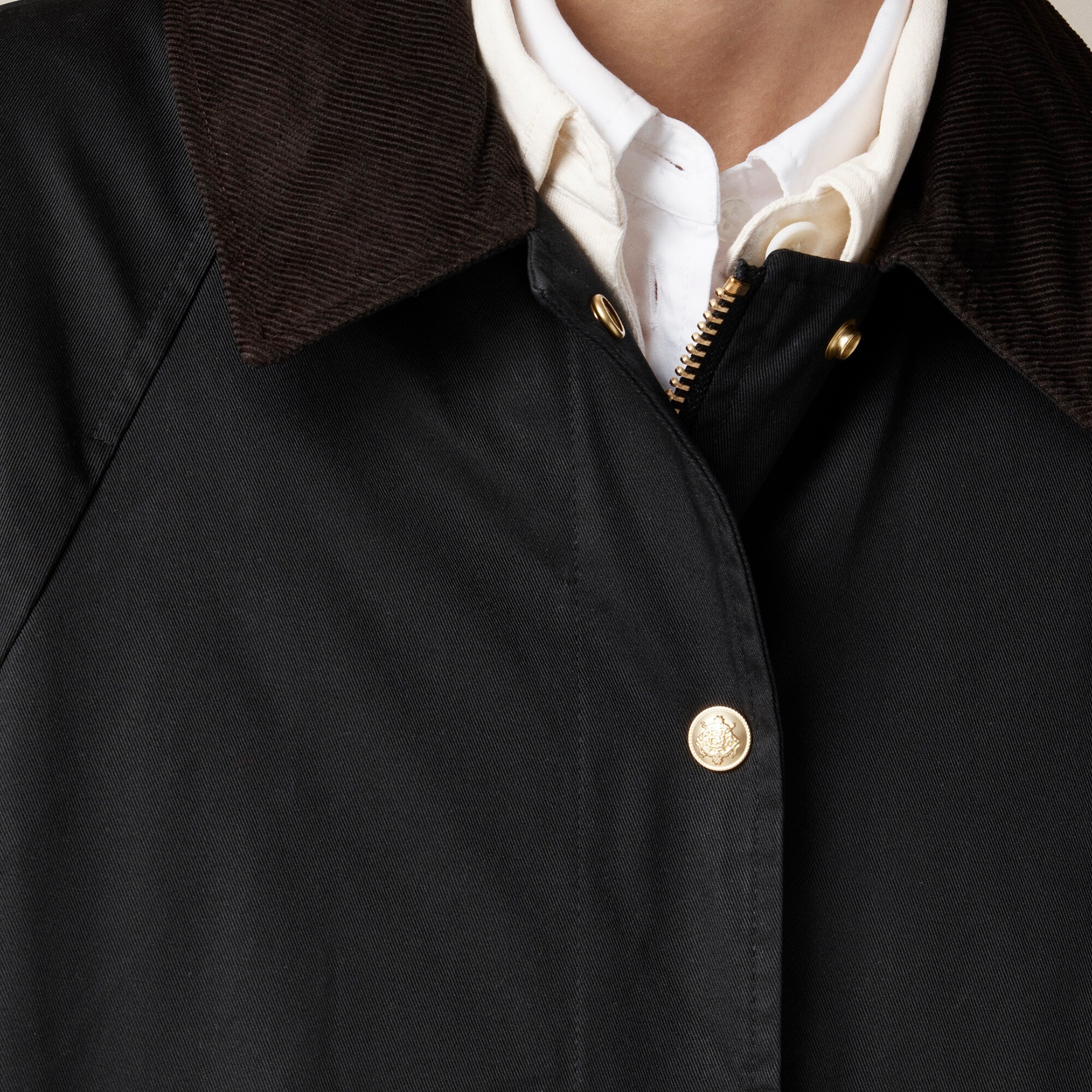 Long Barn Jacket™ in waxed cotton twill