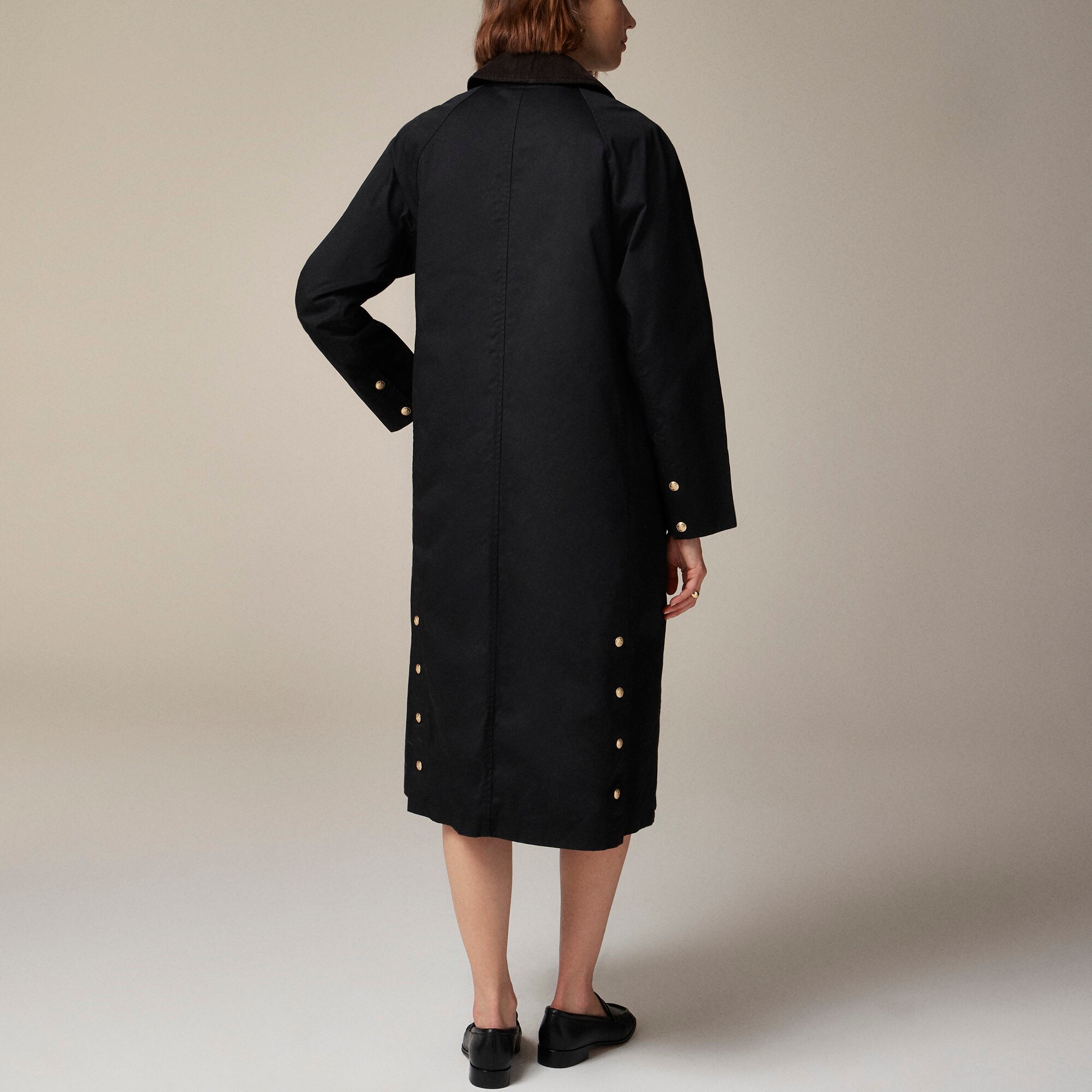 Long Barn Jacket™ in waxed cotton twill