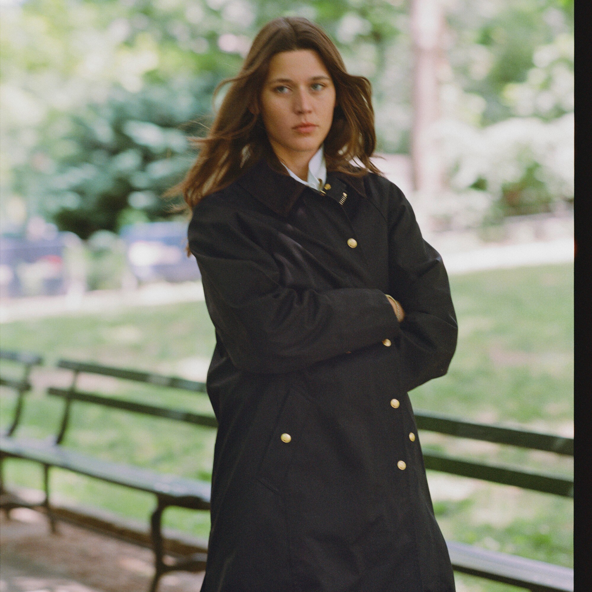 Long Barn Jacket™ in waxed cotton twill