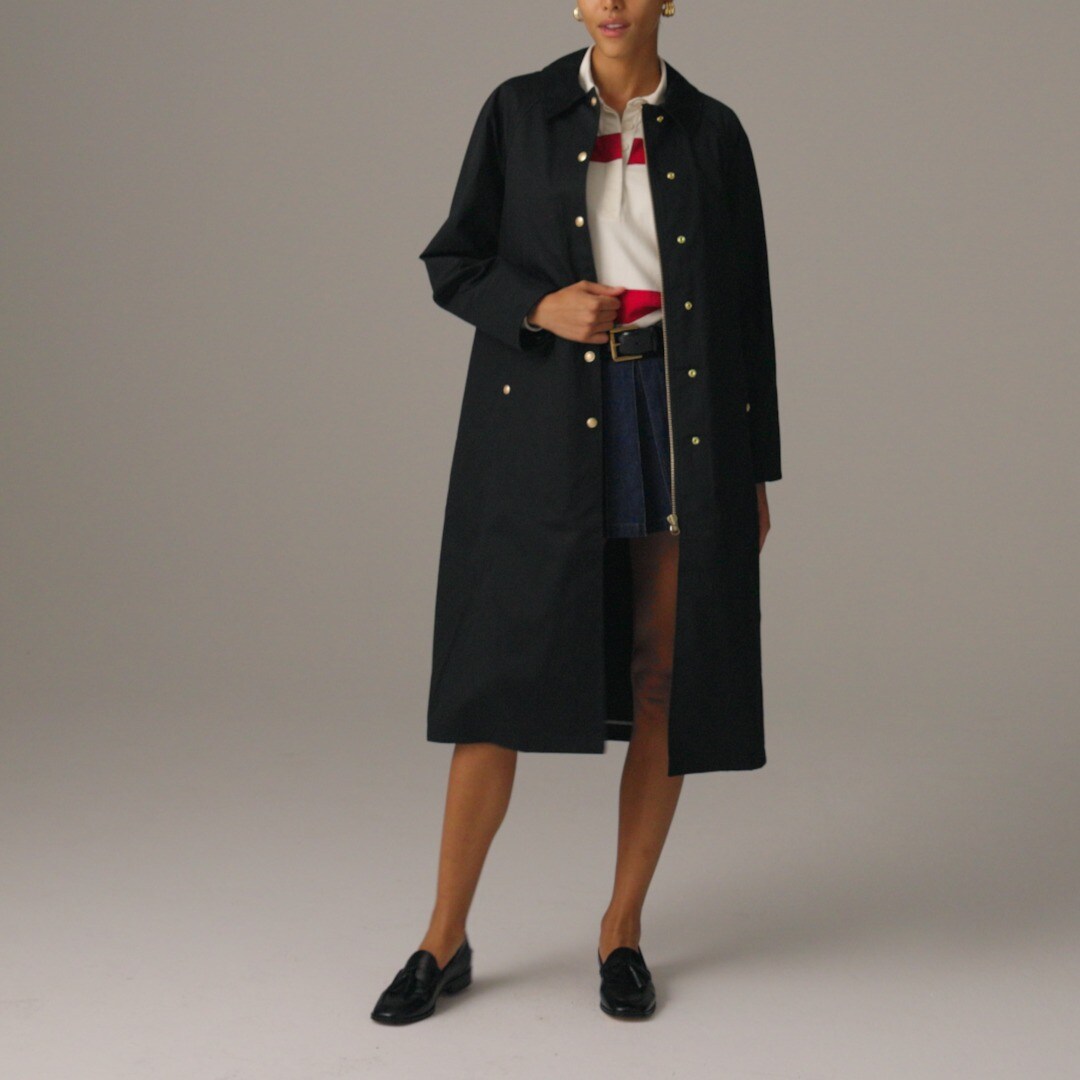 Long Barn Jacket&trade; in waxed cotton twill