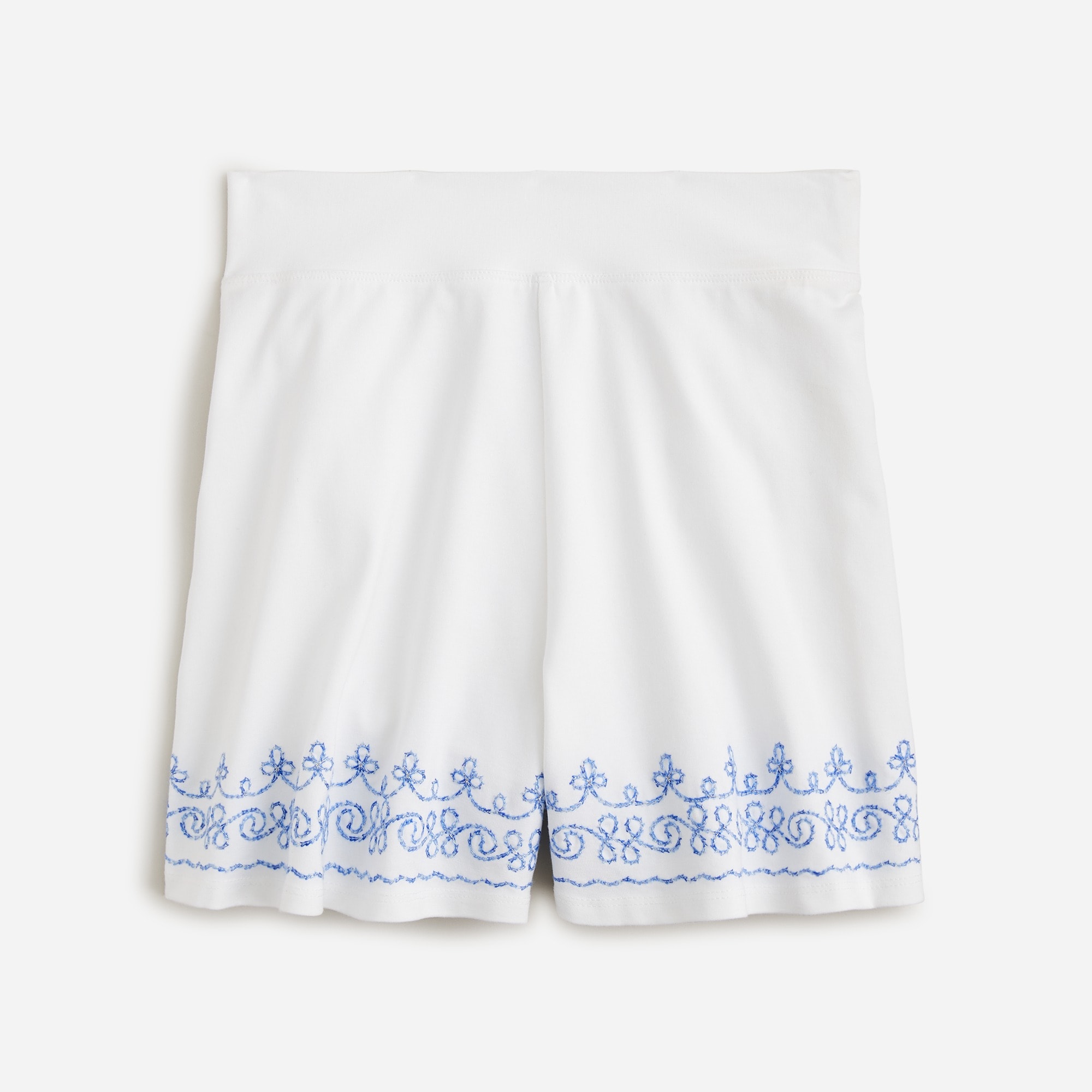 Maryam Nassir Zadeh X Crewcuts girls' embellished short in stretch cotton blend