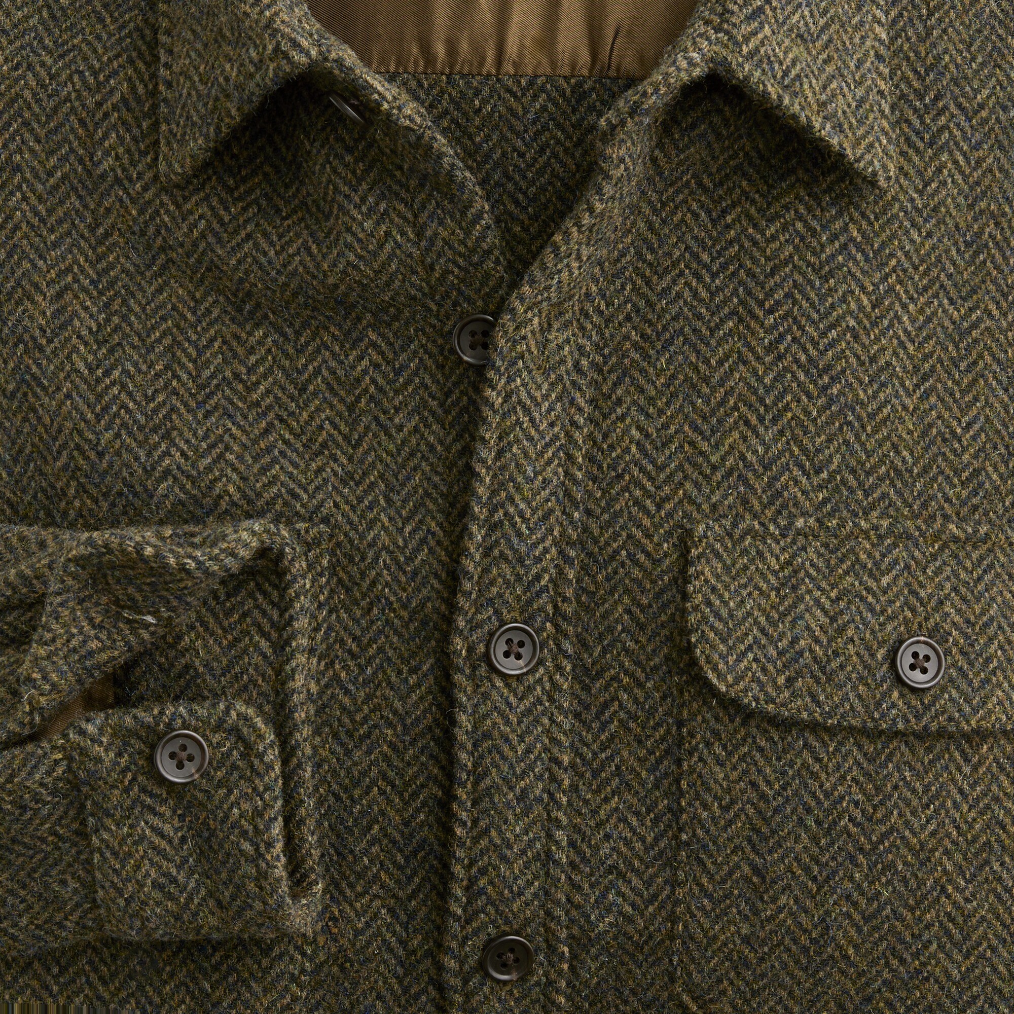 Brushed wool overshirt