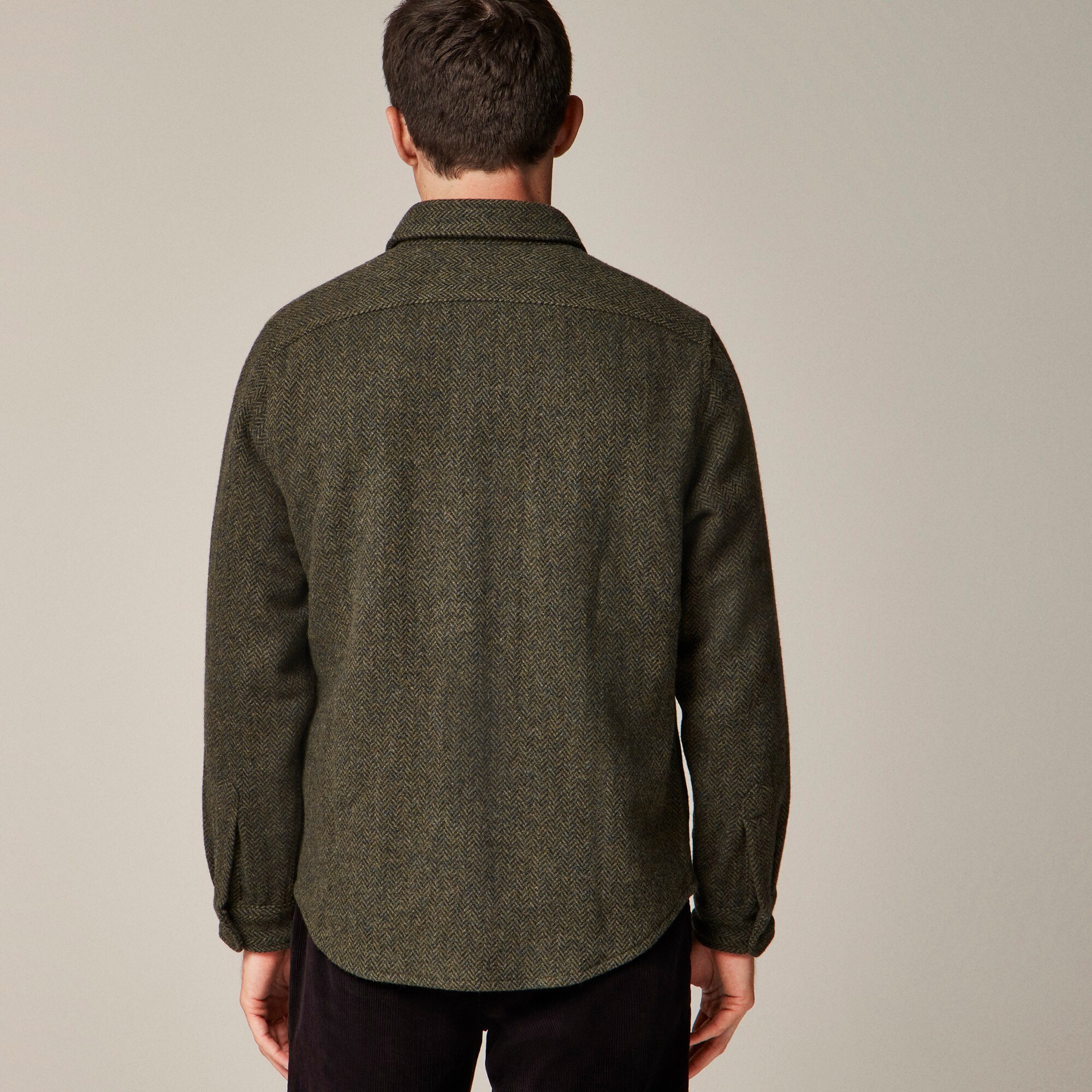 Brushed wool overshirt