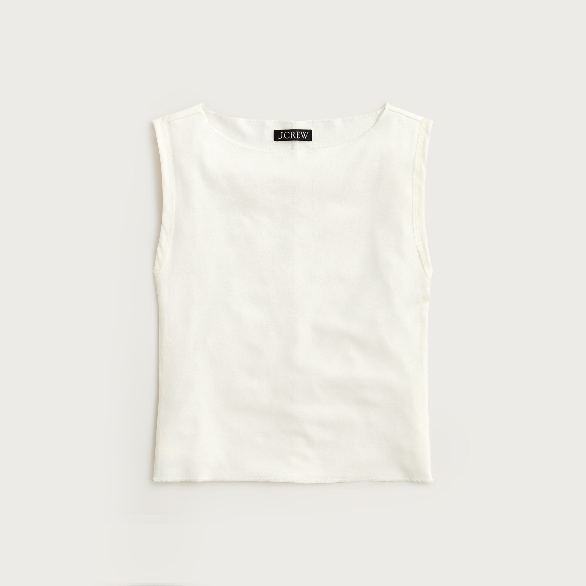 Refined rib shell tank top