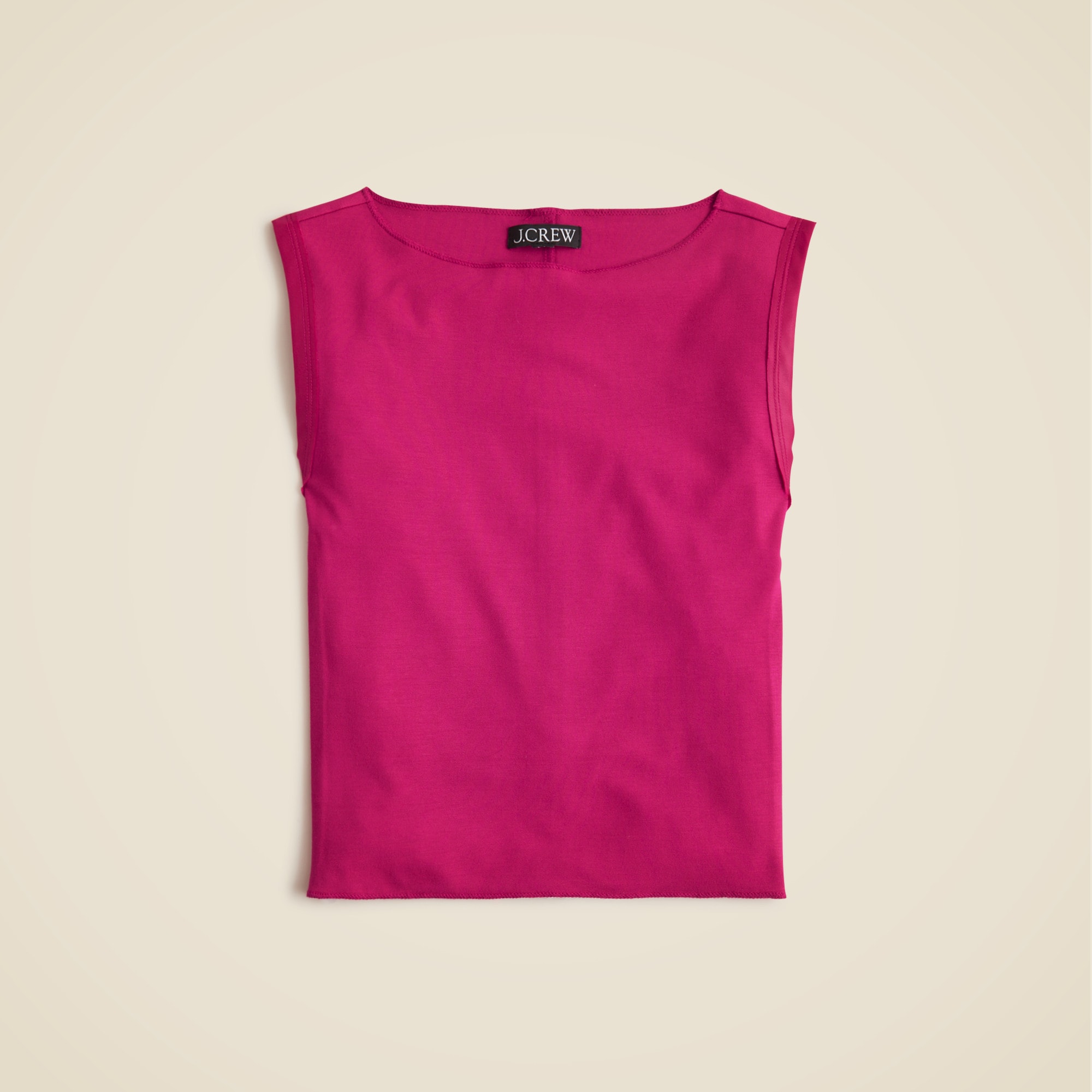 Refined rib shell tank top