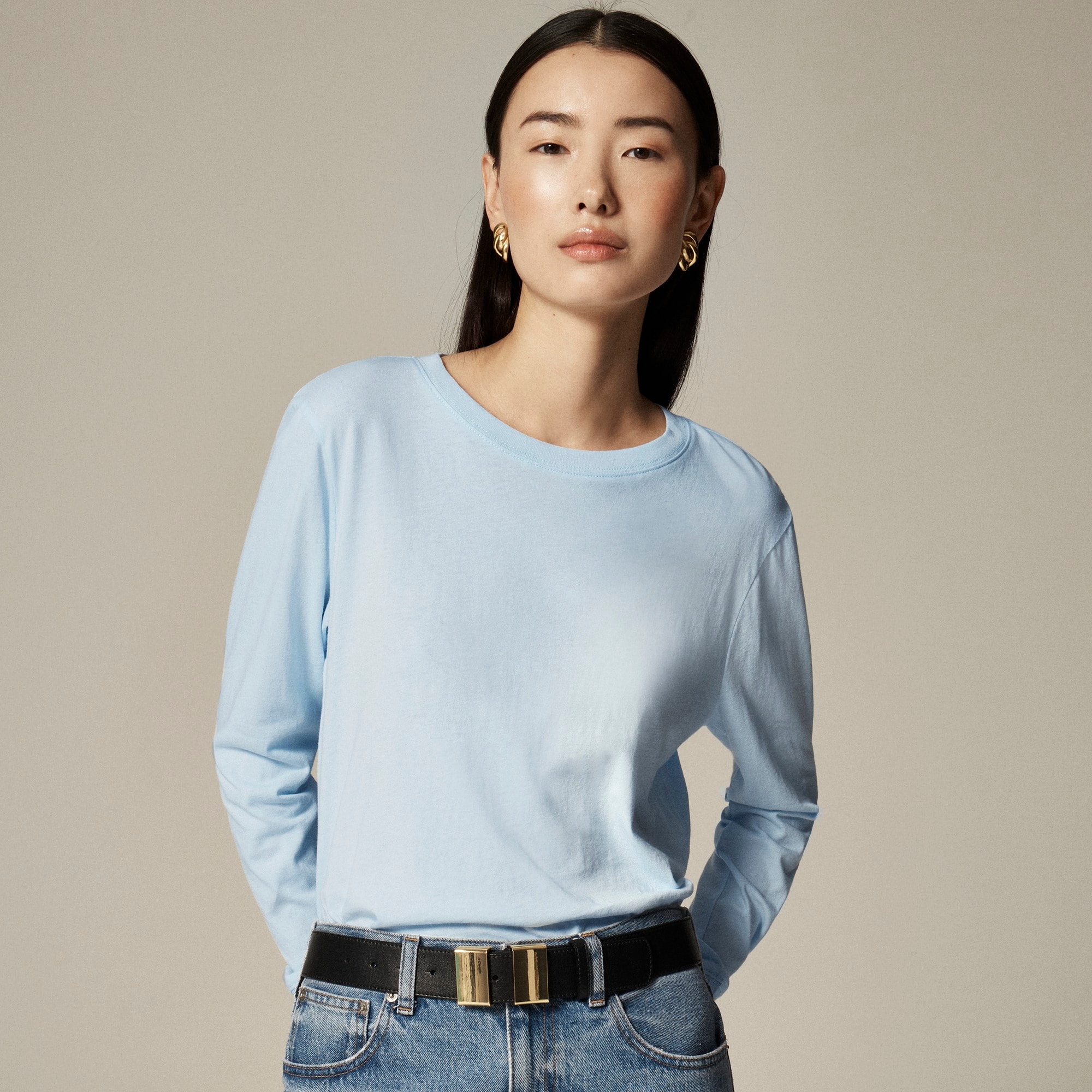 womens Vintage jersey long-sleeve T-shirt