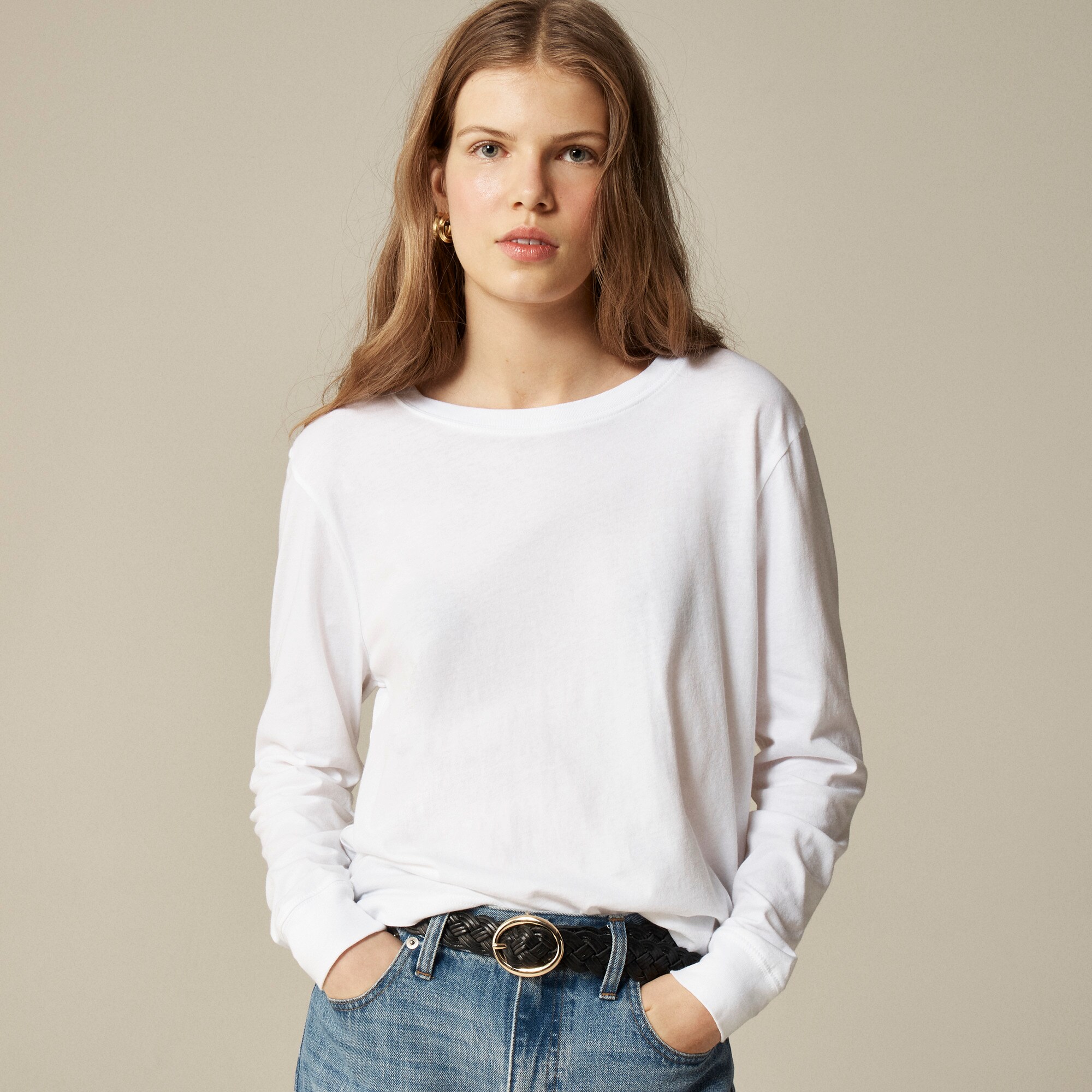 Vintage Jersey Long-sleeve T-shirt For Women | J.Crew