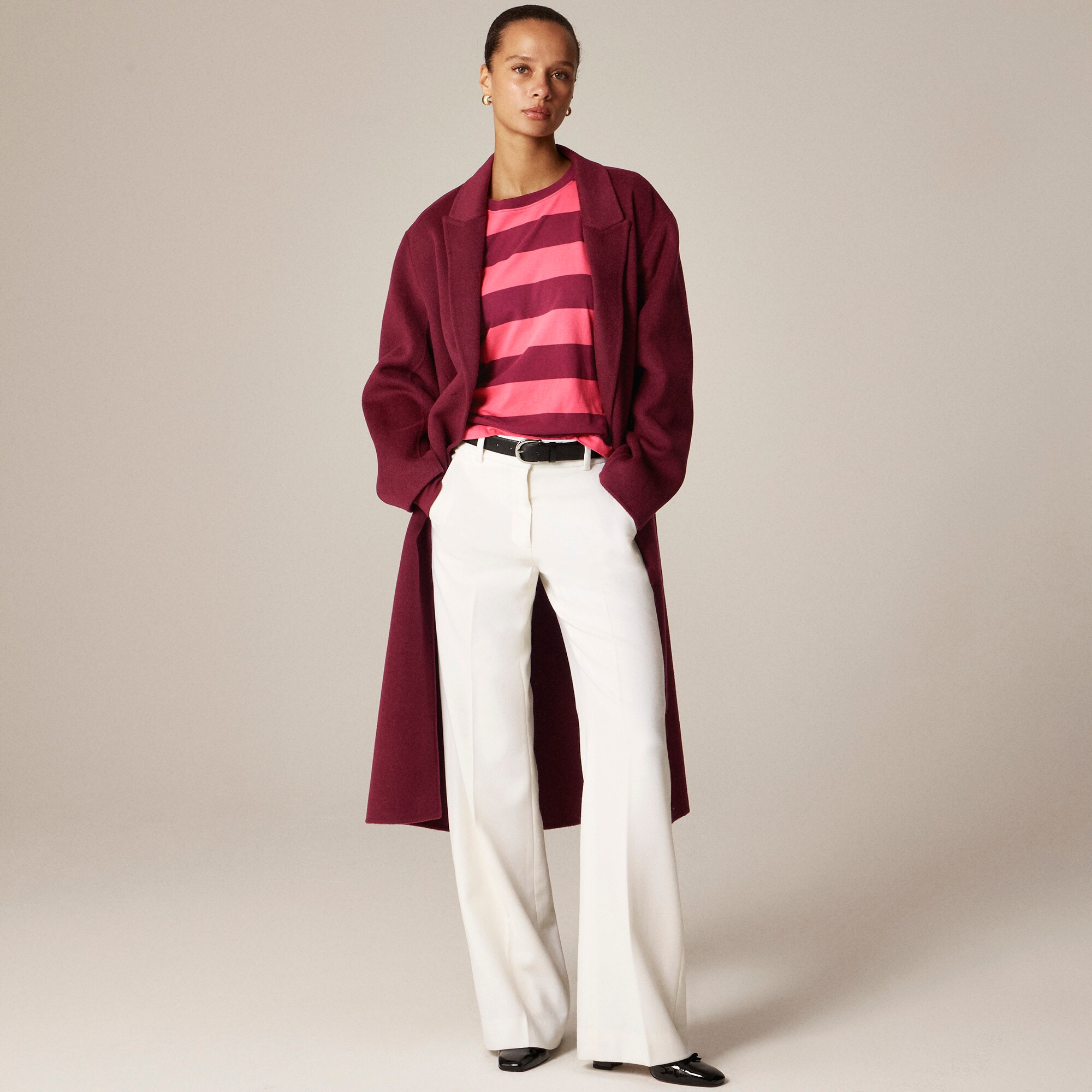 Vintage jersey long-sleeve T-shirt in stripe