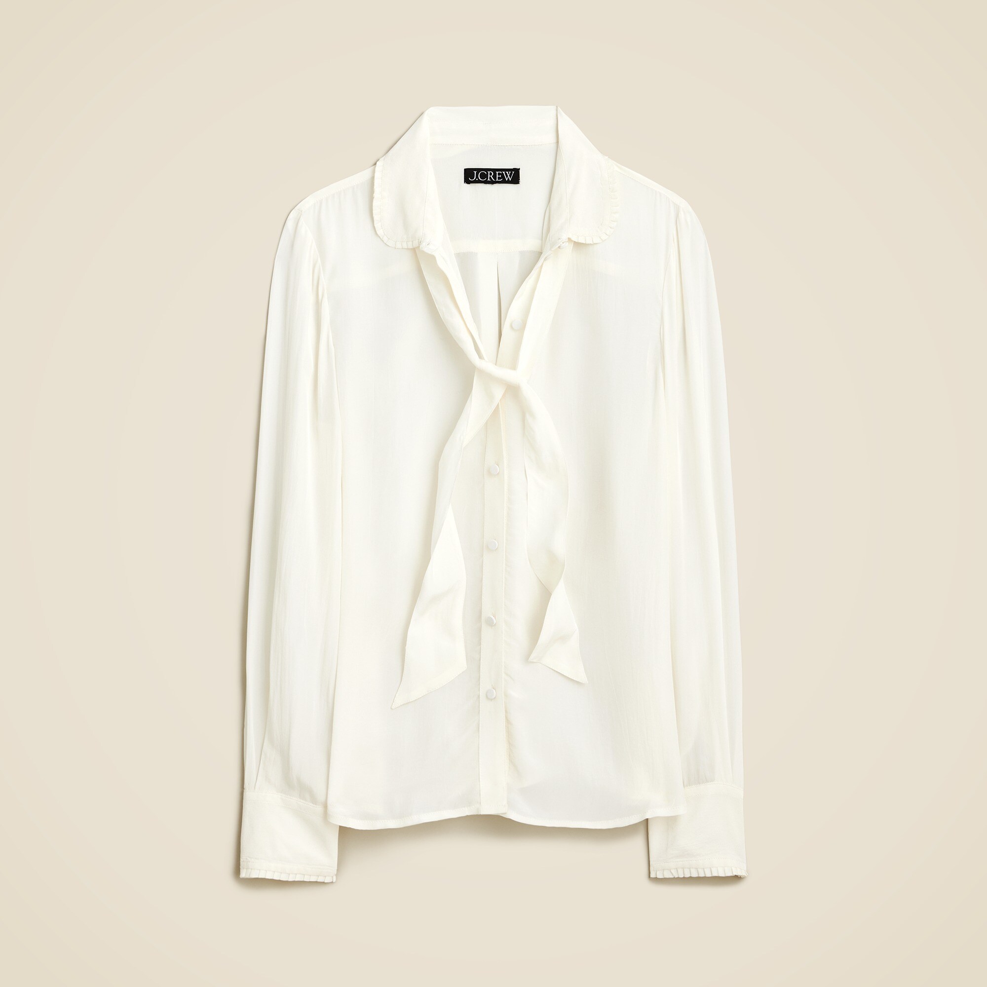 Crepe de chine tie shirt