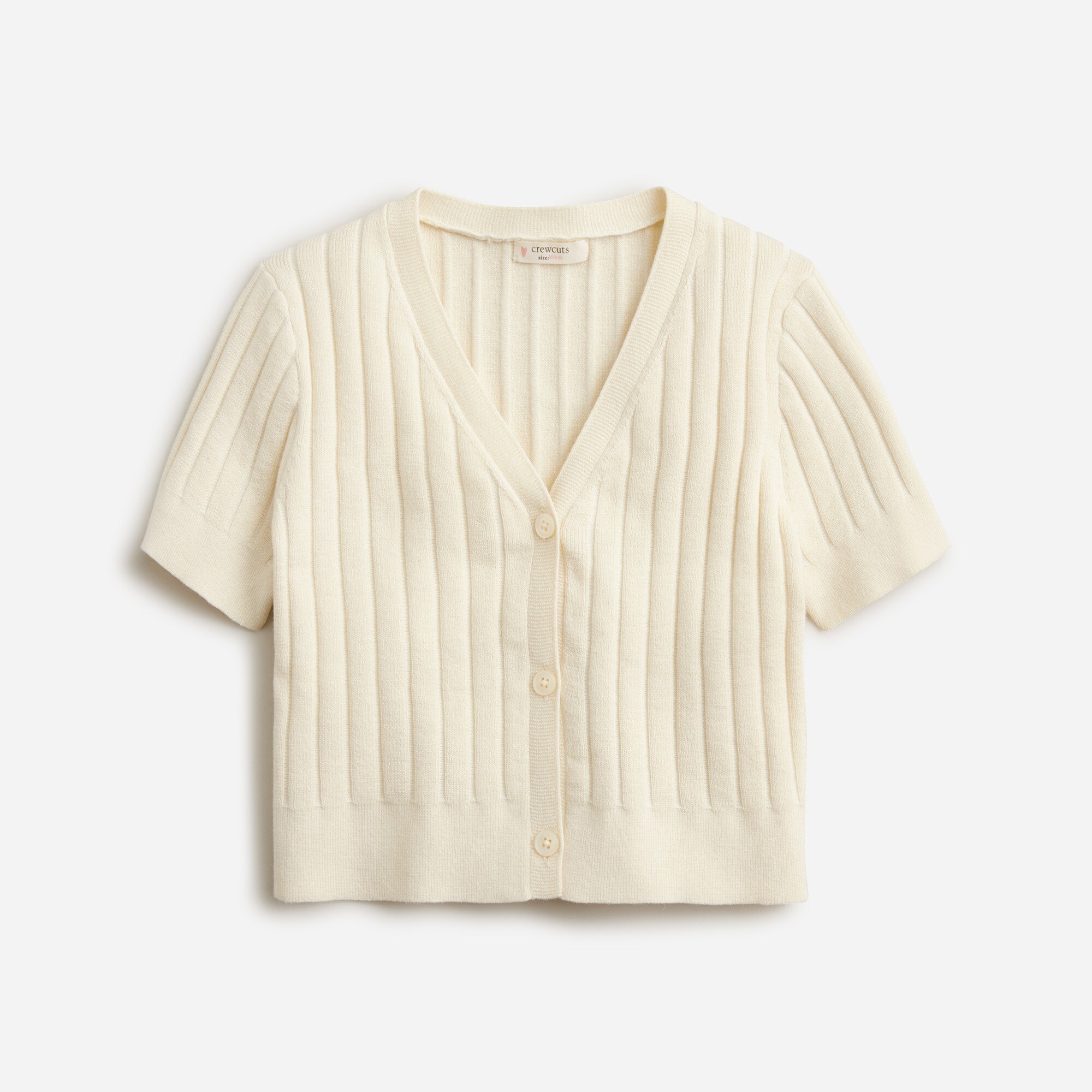 womens Maryam Nassir Zadeh X Crewcuts girls' cardigan top in cotton with metallic threads