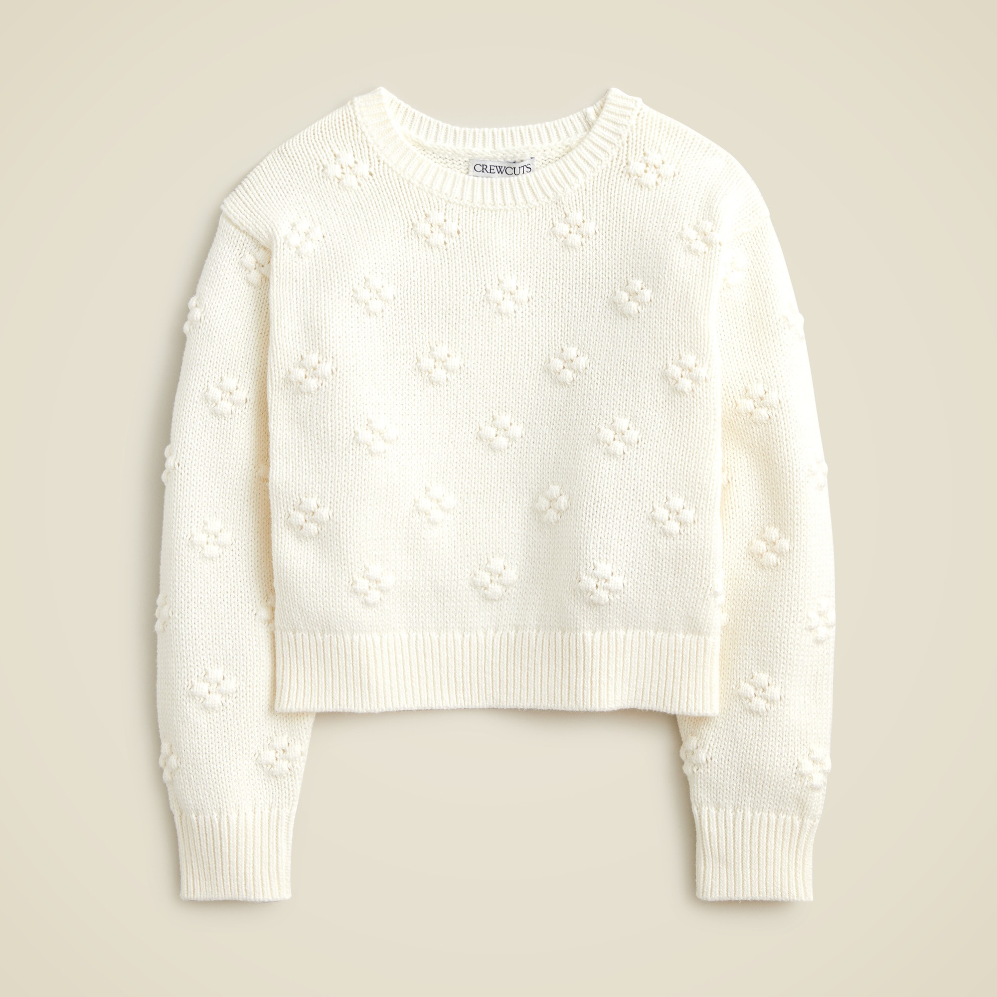 J.Crew: Girls' Bobble Sweater For Girls J.Crew: Girls' Bobble Sweater For Girls