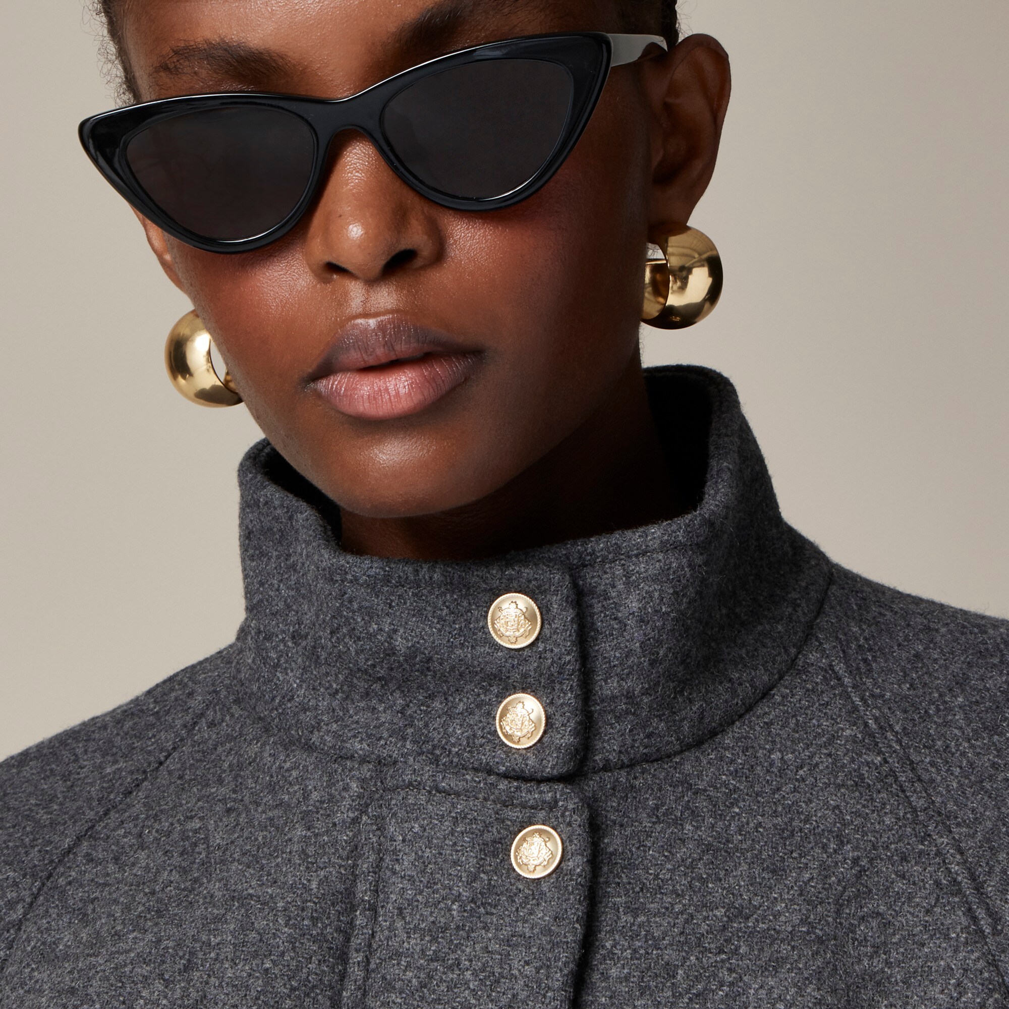 J.Crew: Flight Jacket In Italian Wool Blend For Women
