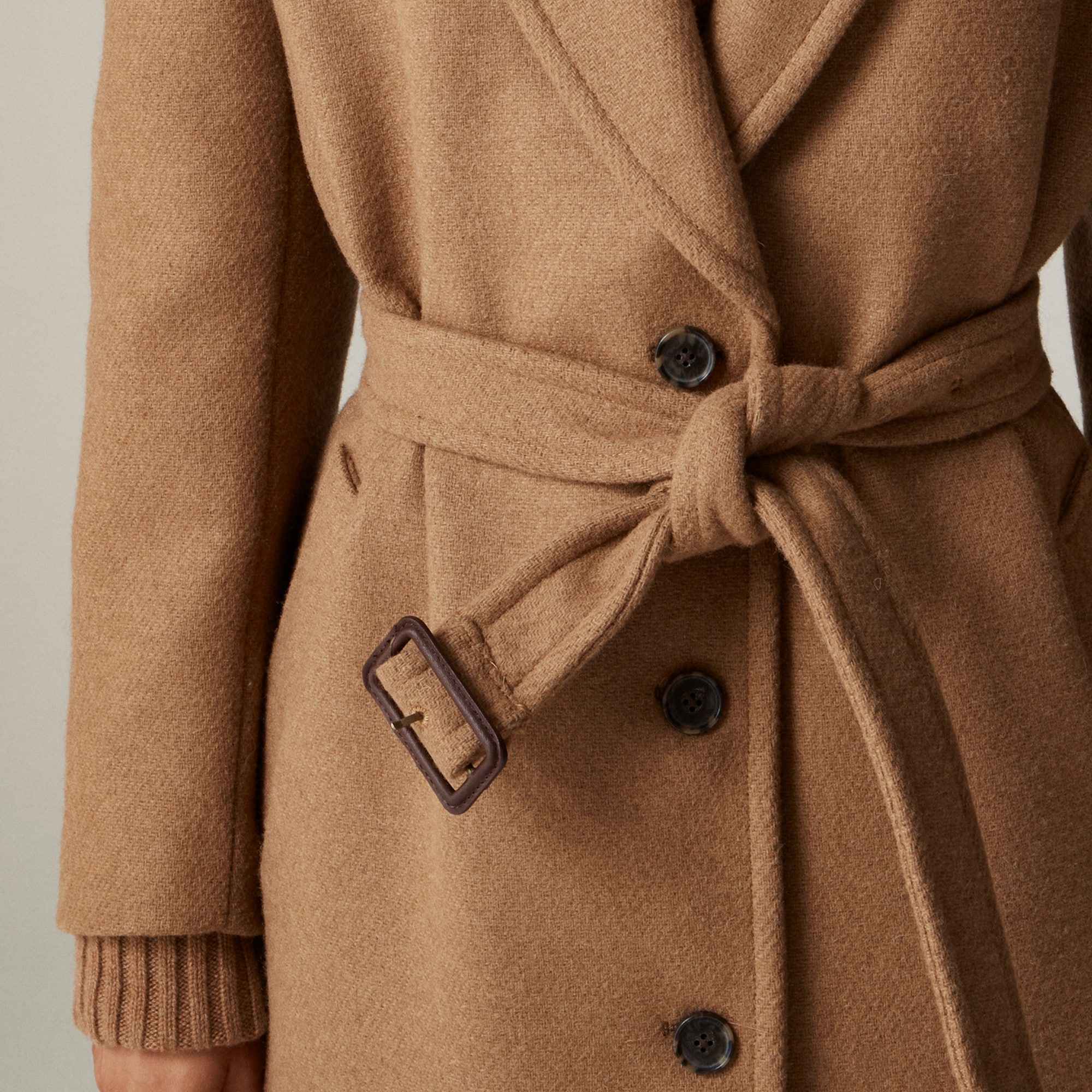 J crew long wrap coat on sale